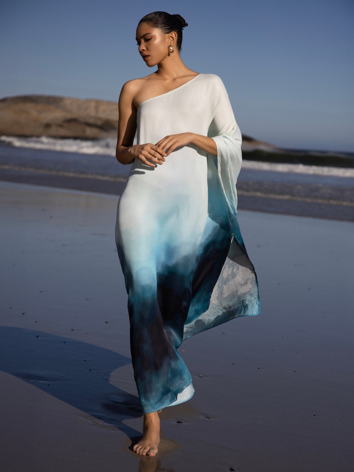 Satu FSC® Certified Viscose Dress - Skye Blu