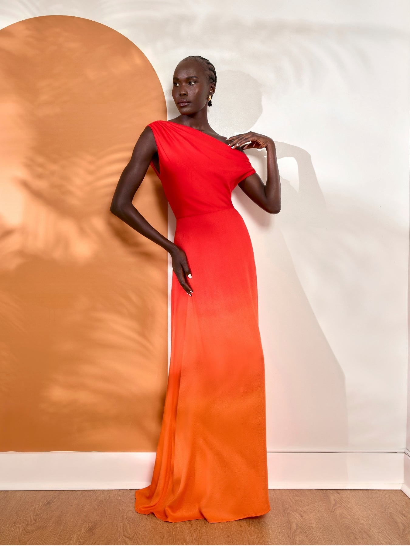 Alba FSC® Certified Viscose Dress - Ombra Sherbet