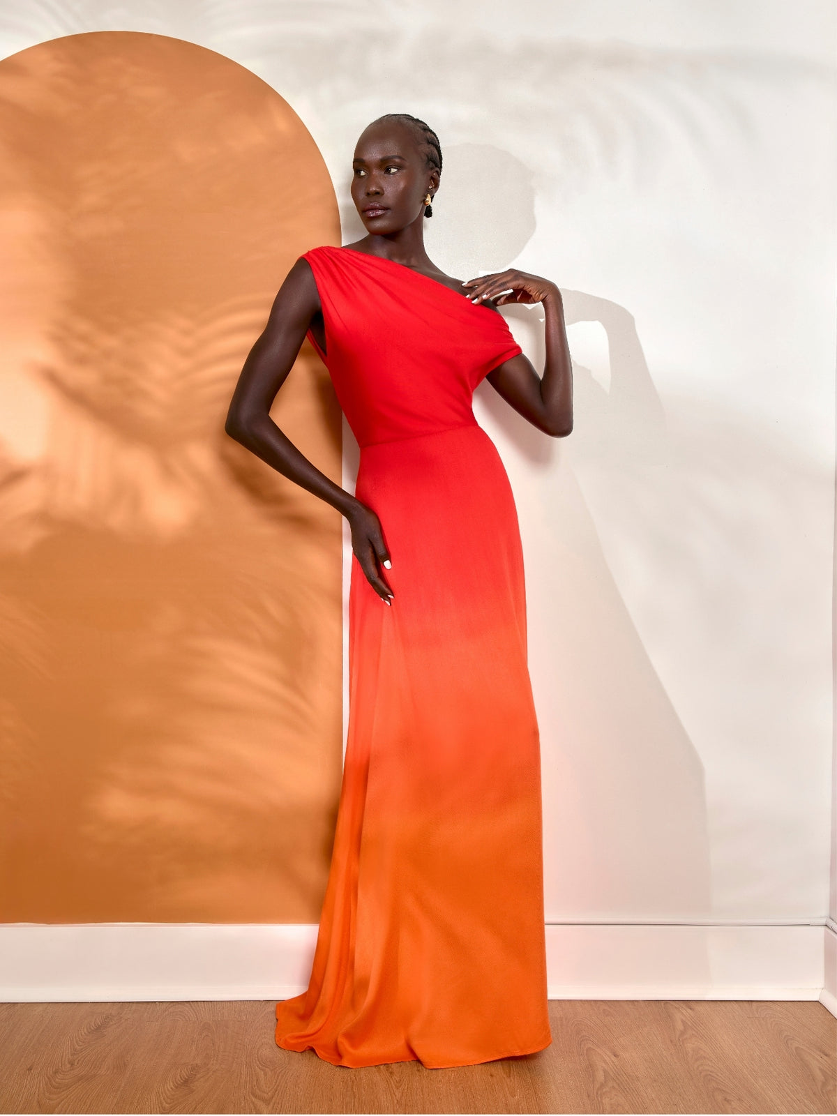 Alba FSC® Certified Viscose Dress - Ombra Sherbet