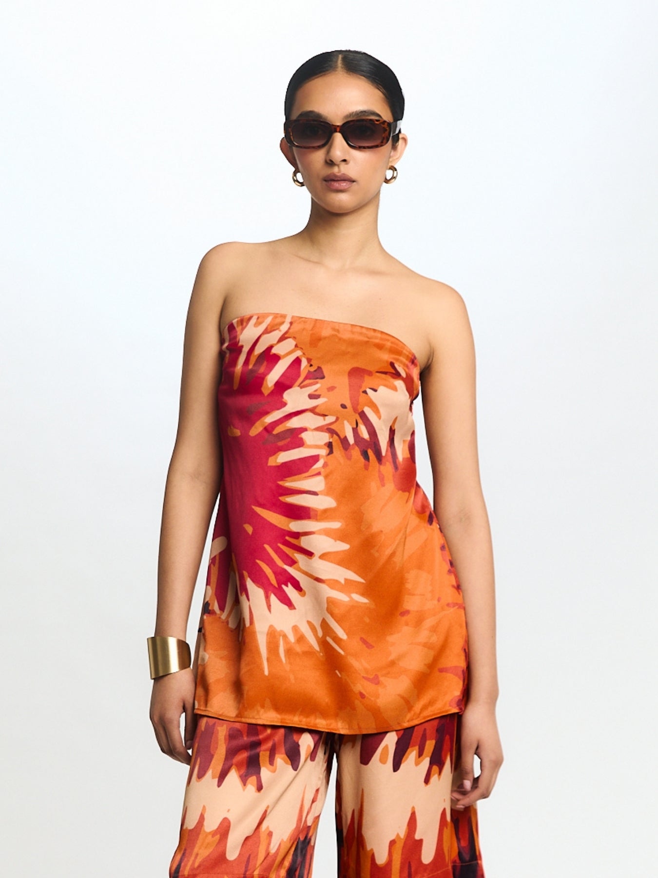 Anais Top - Magma Orange