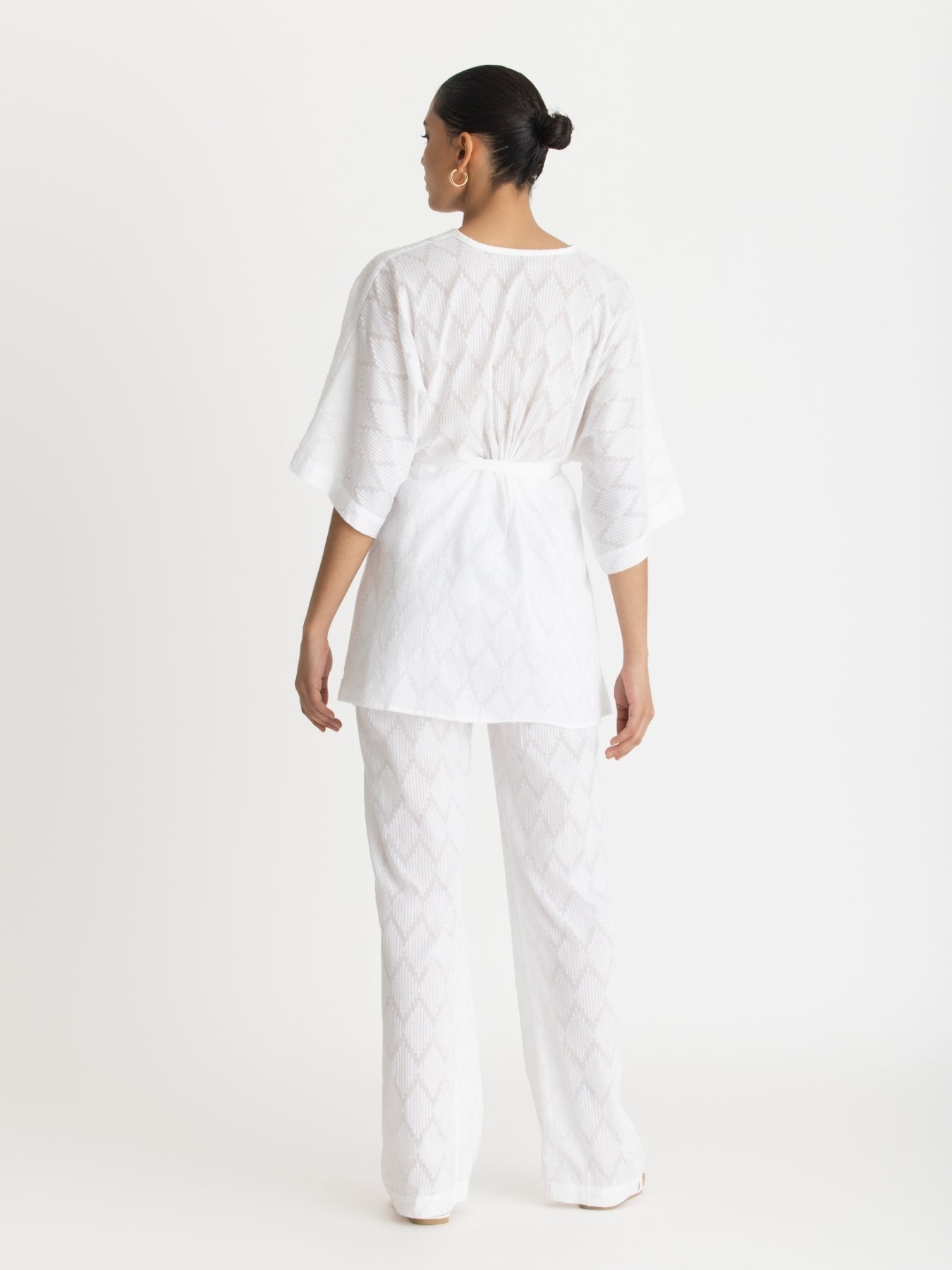 Cabana Cotton Kimono – Ondas Blanc