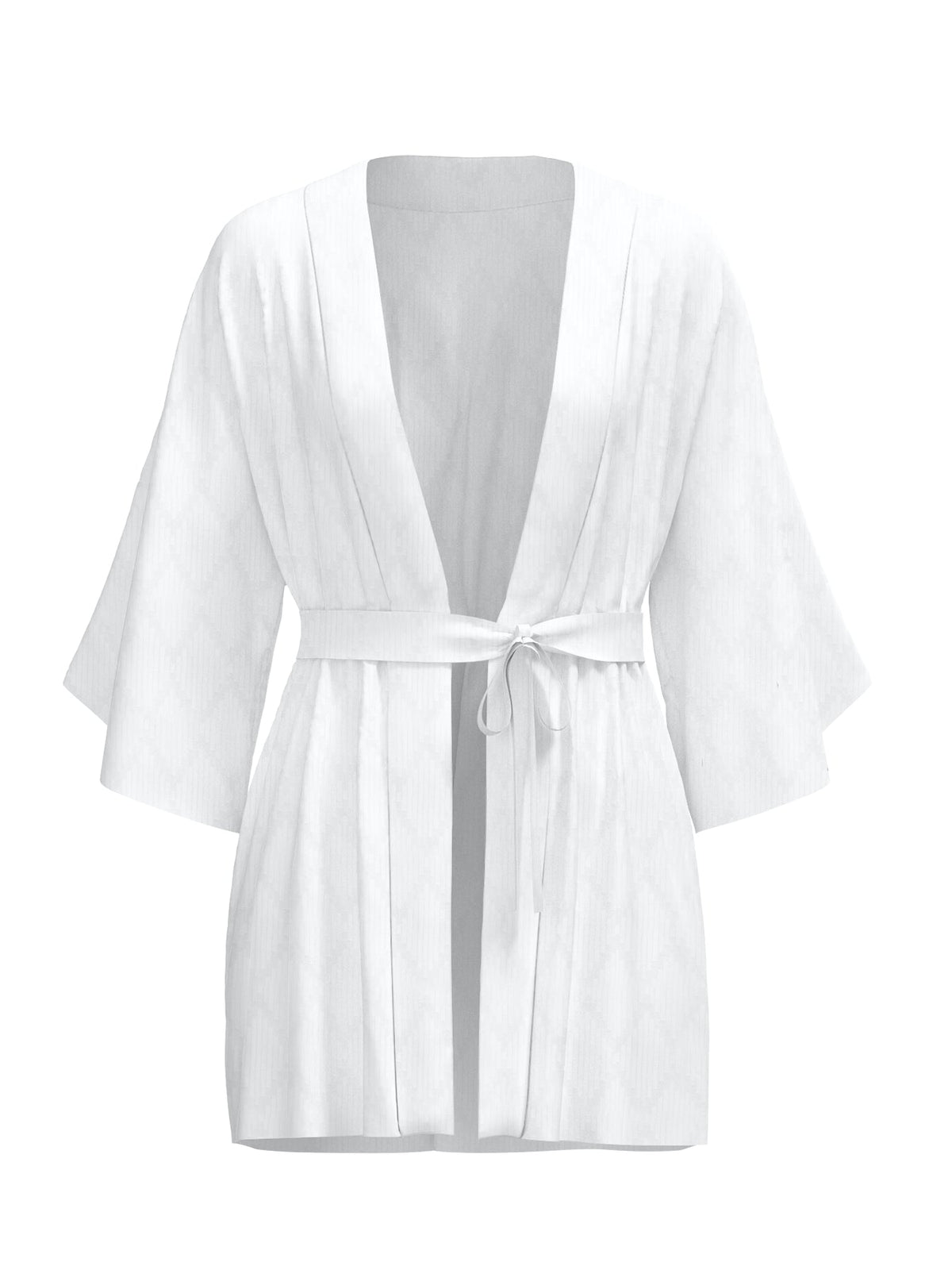 Cabana Cotton Kimono - Ondas Blanc