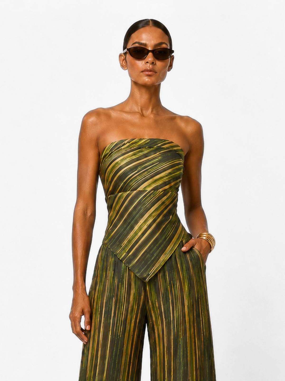 Scarf Top - Erma Olive