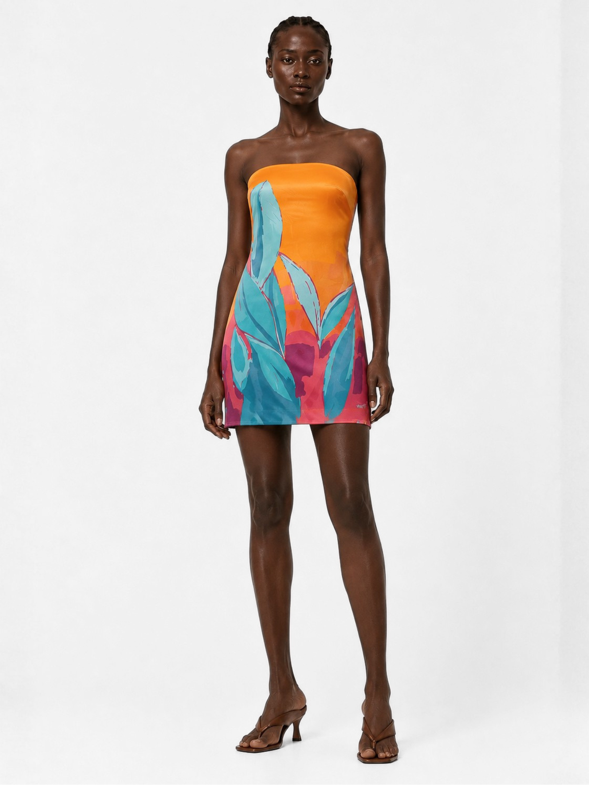 Xenia Dress - Oma Tangerine