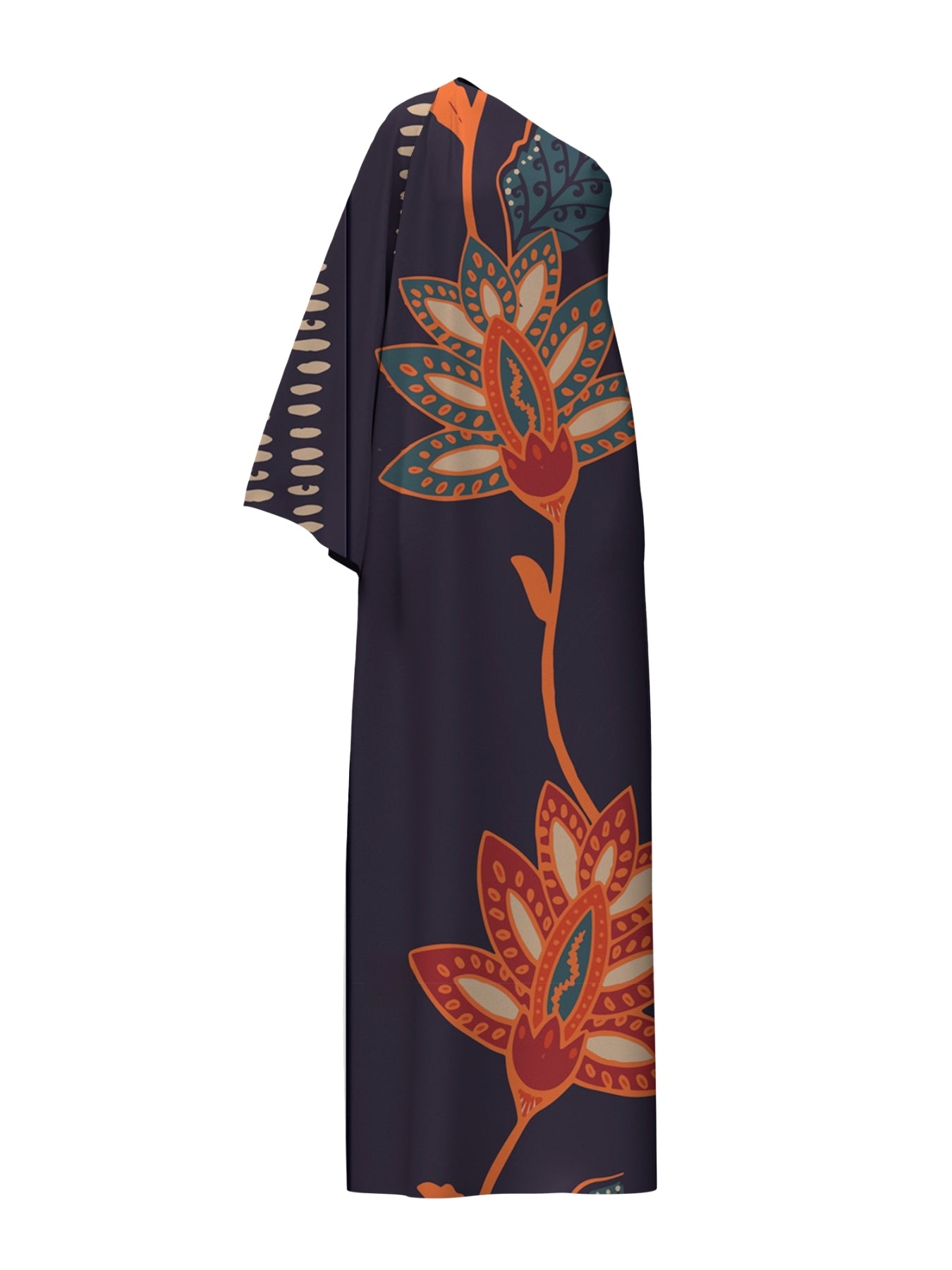 Handbeaded Satu Dress - Razu Navy