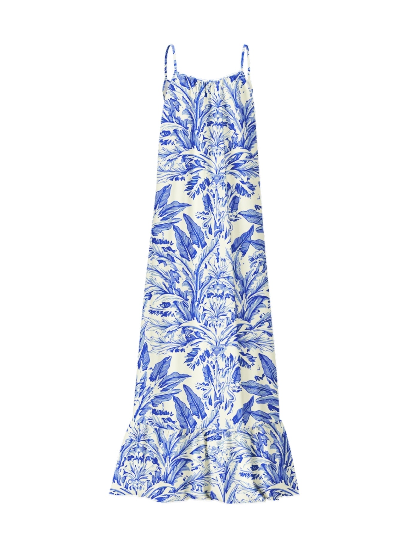Printed Cotton Poplin Fari Dress - Toile Blu