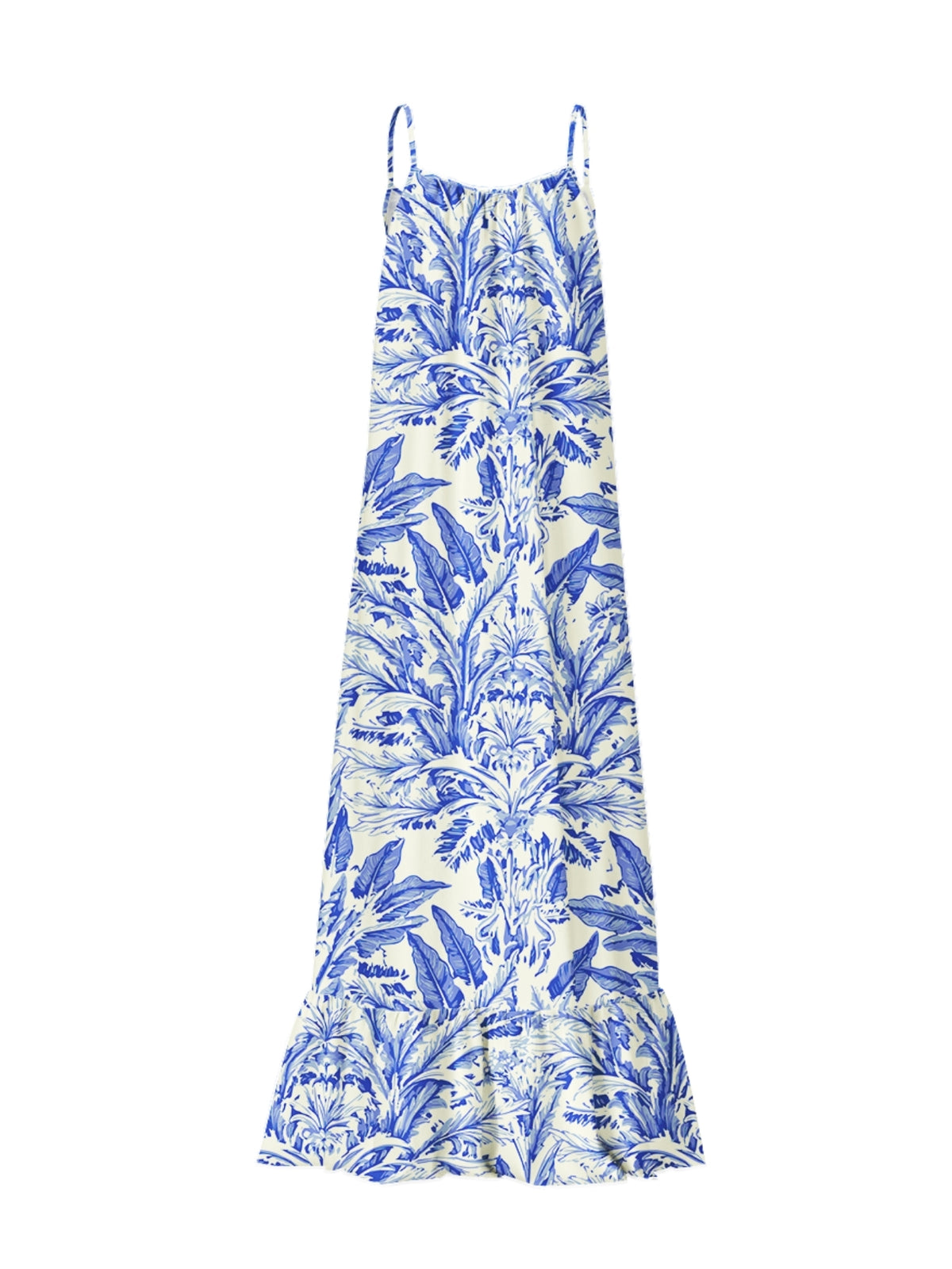 Printed Cotton Poplin Fari Dress - Toile Blu