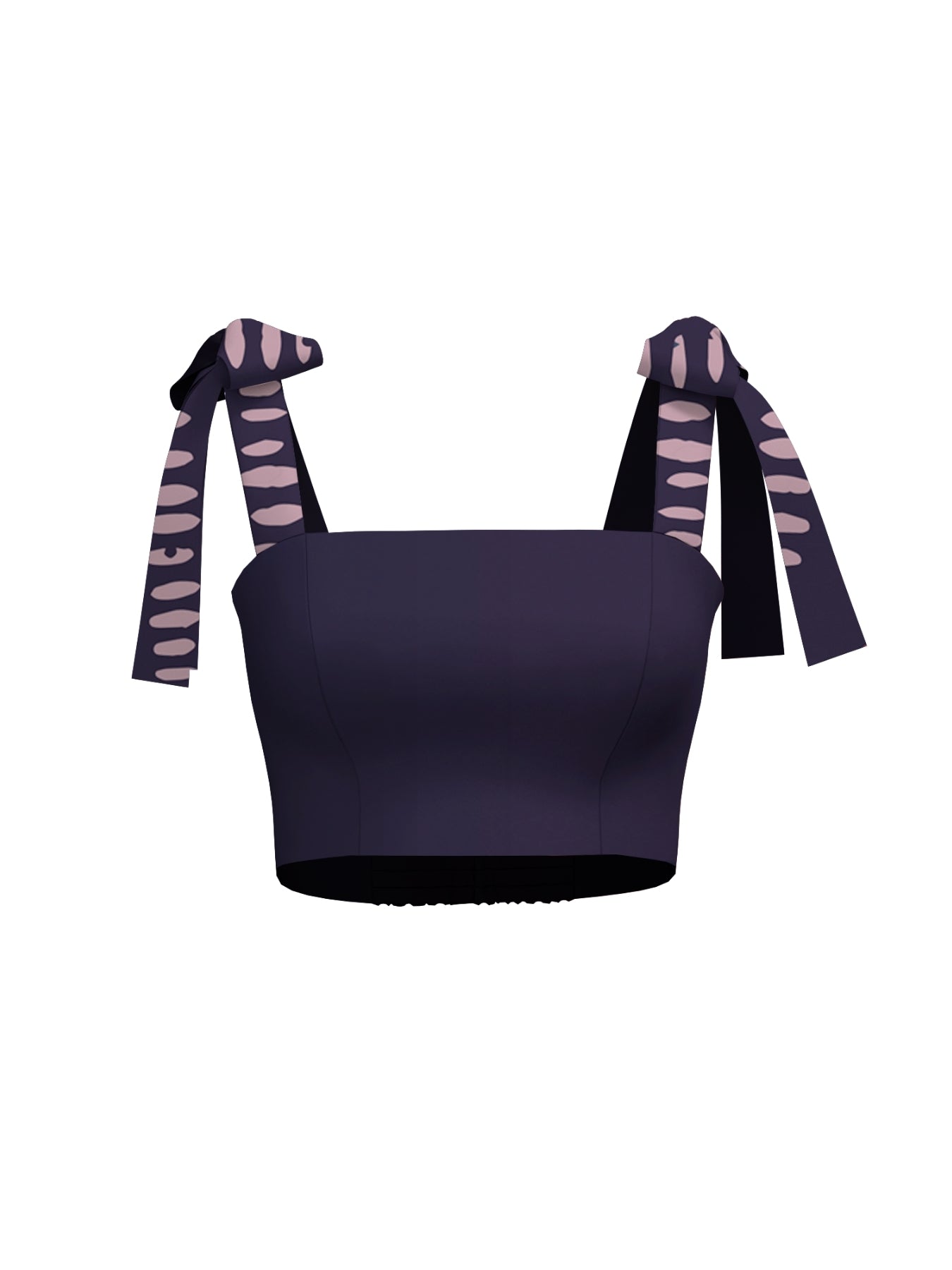 Printed Cotton Poplin Uly Top - Razu Navy