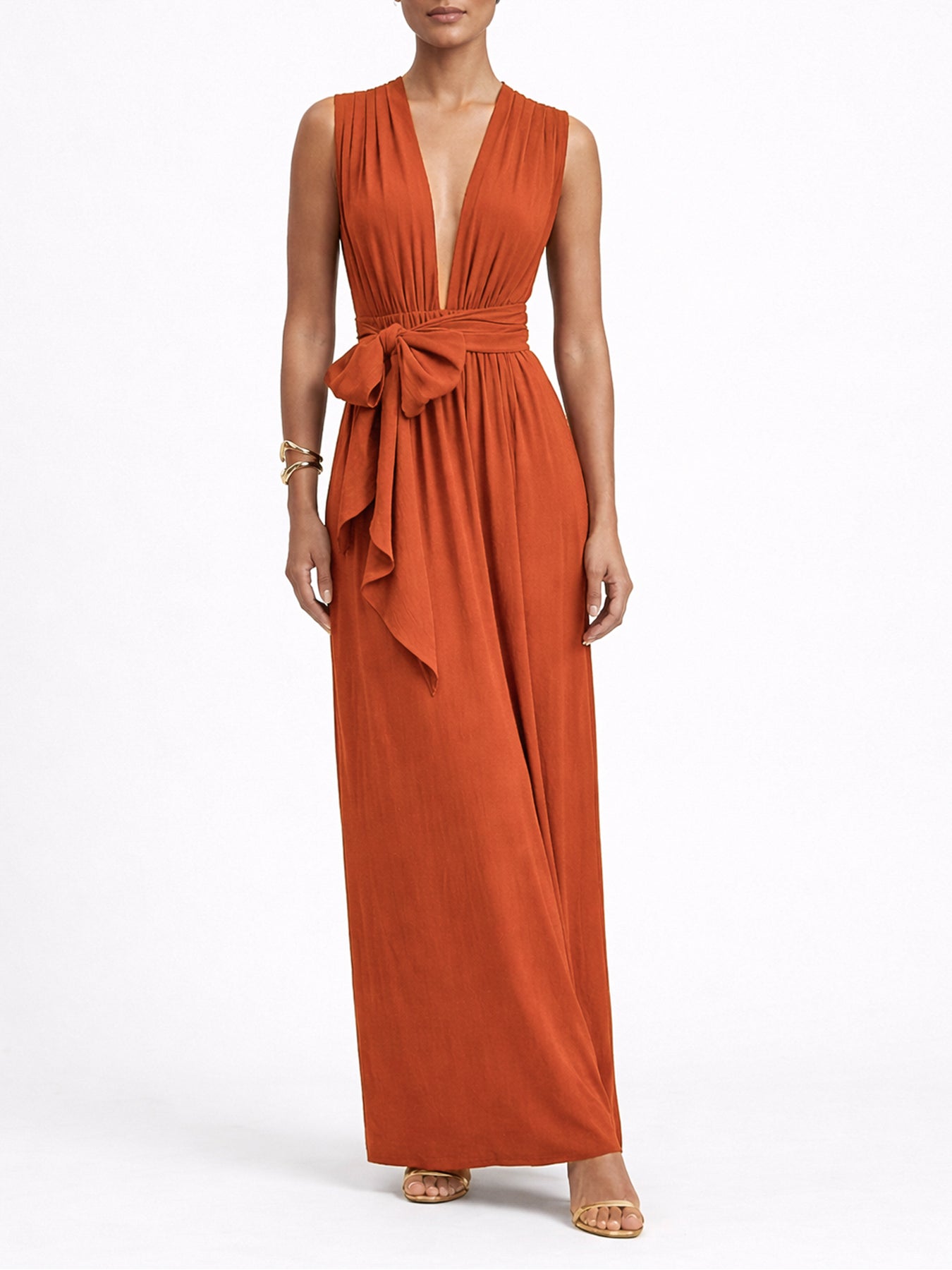 Mailys Dress - Solid Rust