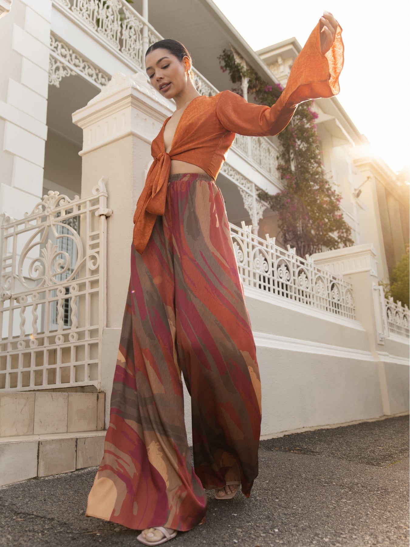 Hana Pants - Aura Rouge