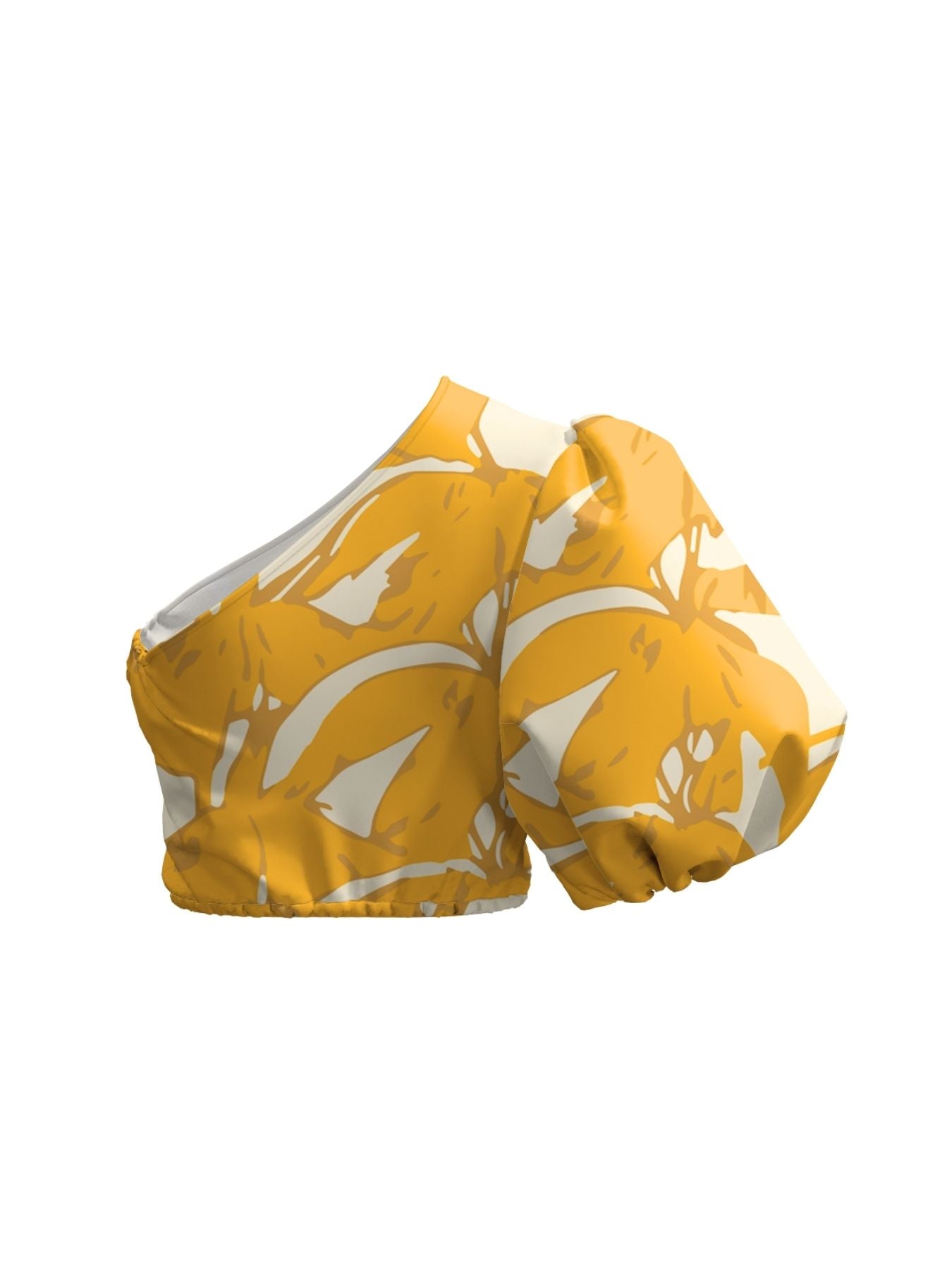 Printed Linen Ira Top - Avena Mustard