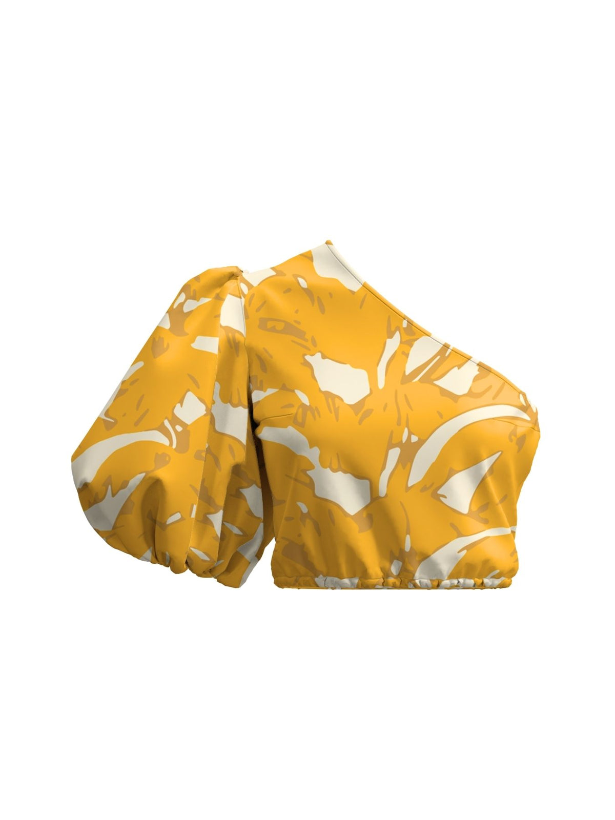 Printed Linen Ira Top - Avena Mustard