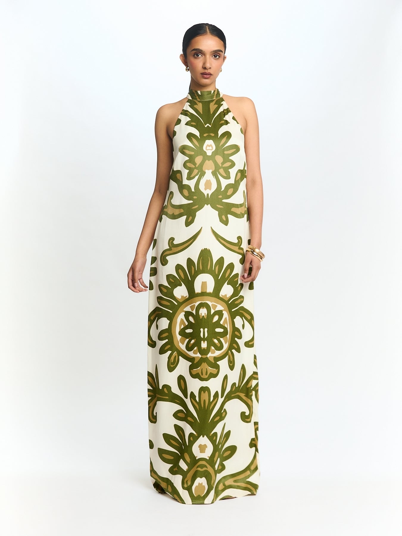 Lael FSC® Certified Viscose Dress - Elia Olive