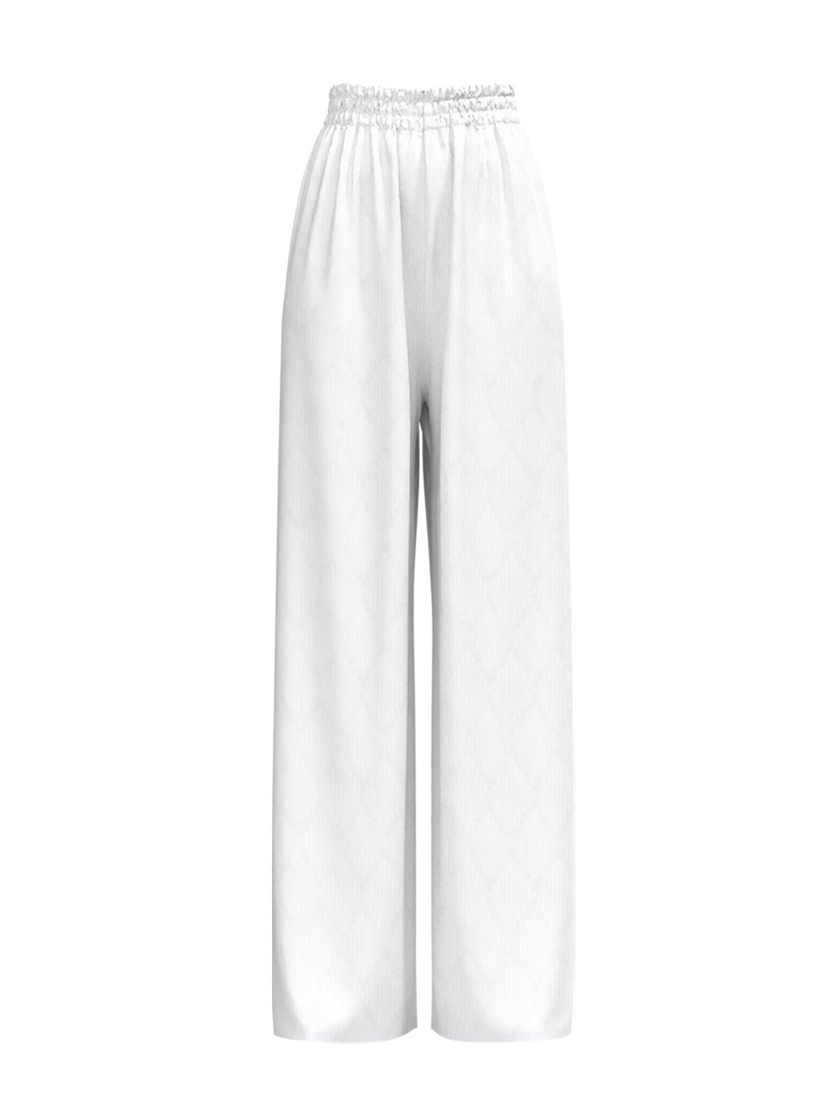 Leer Cotton Pants - Ondas Blanc