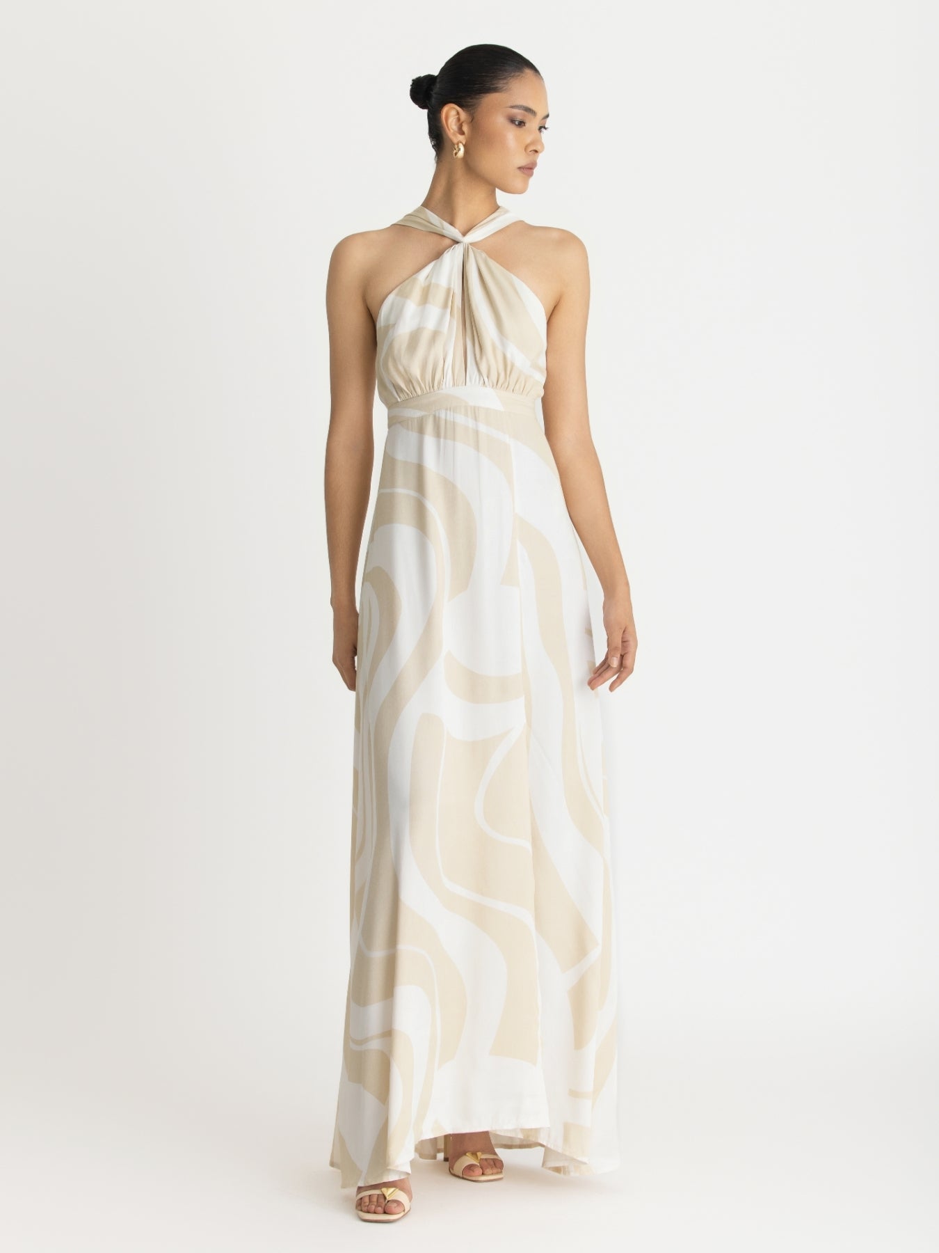 Lyra FSC Certified Viscose Dress - Luze Ivory - 3XL (US 24 to US 26)