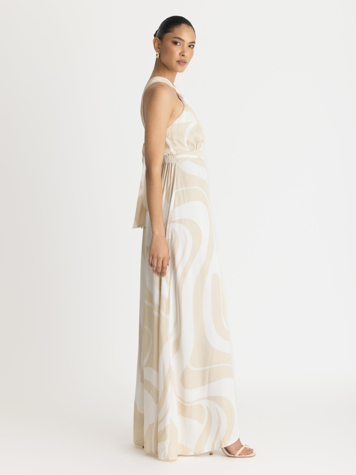 Lyra FSC® Certified Viscose Dress - Luze Ivory