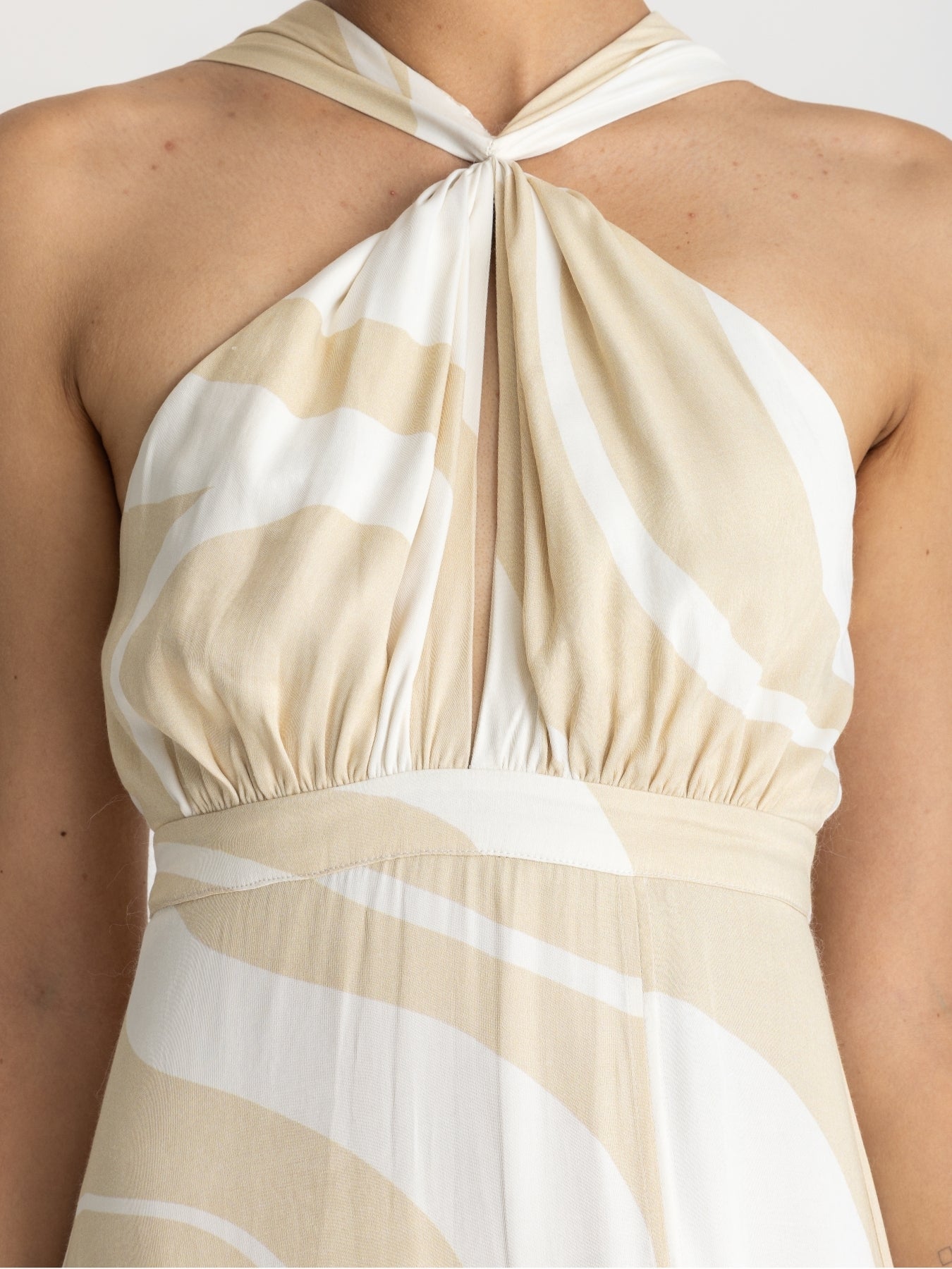 Lyra FSC® Certified Viscose Dress - Luze Ivory