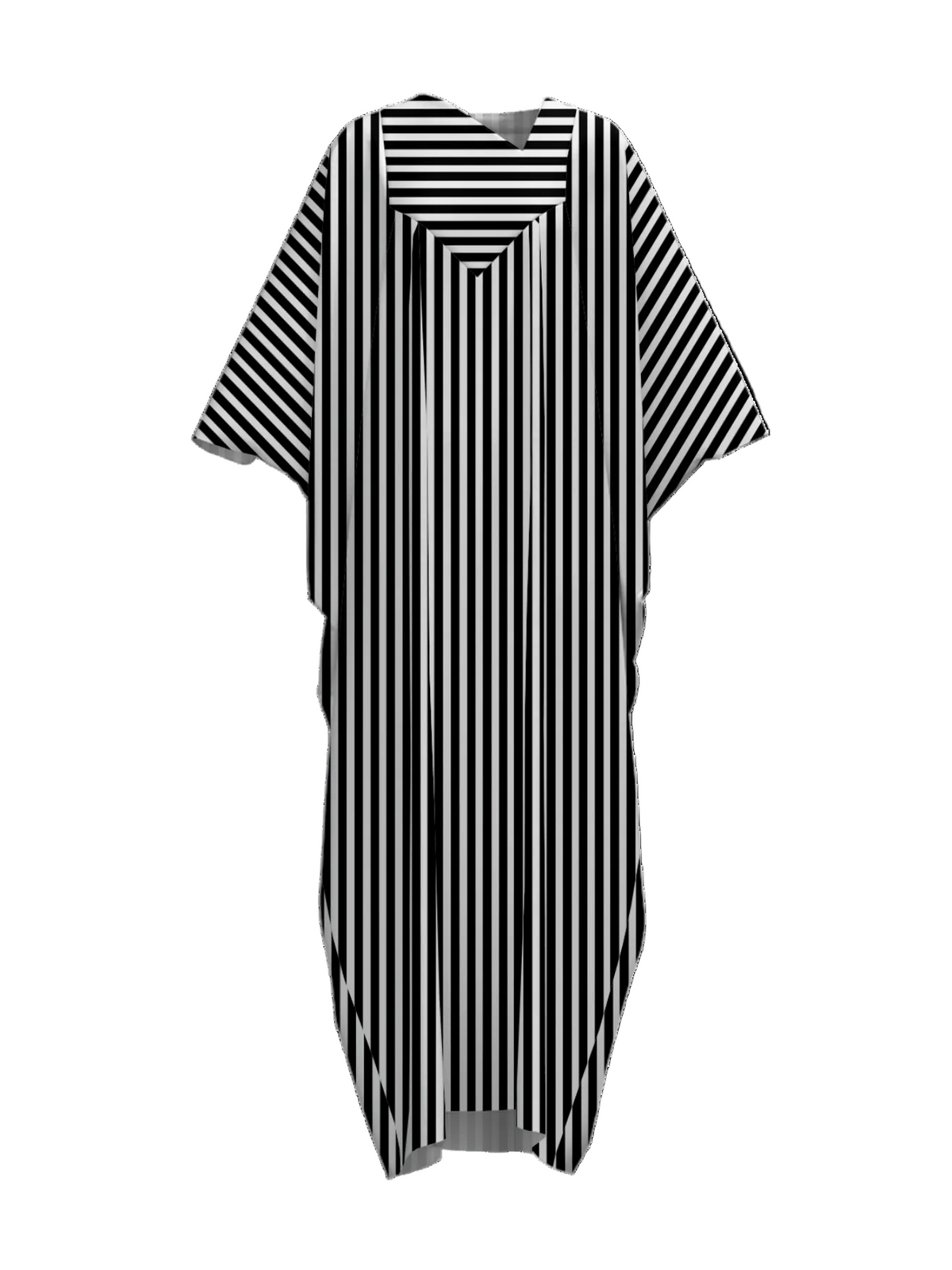 Madina Dress - Lines Black