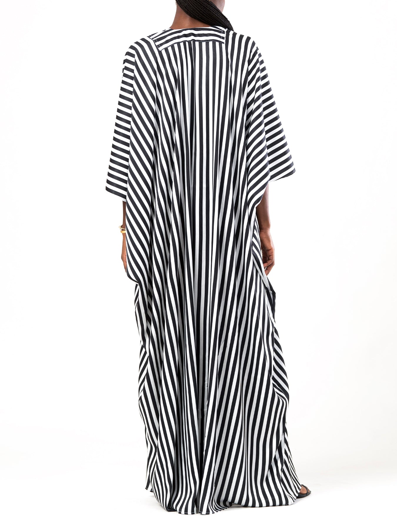 Madina Dress - Lines Black