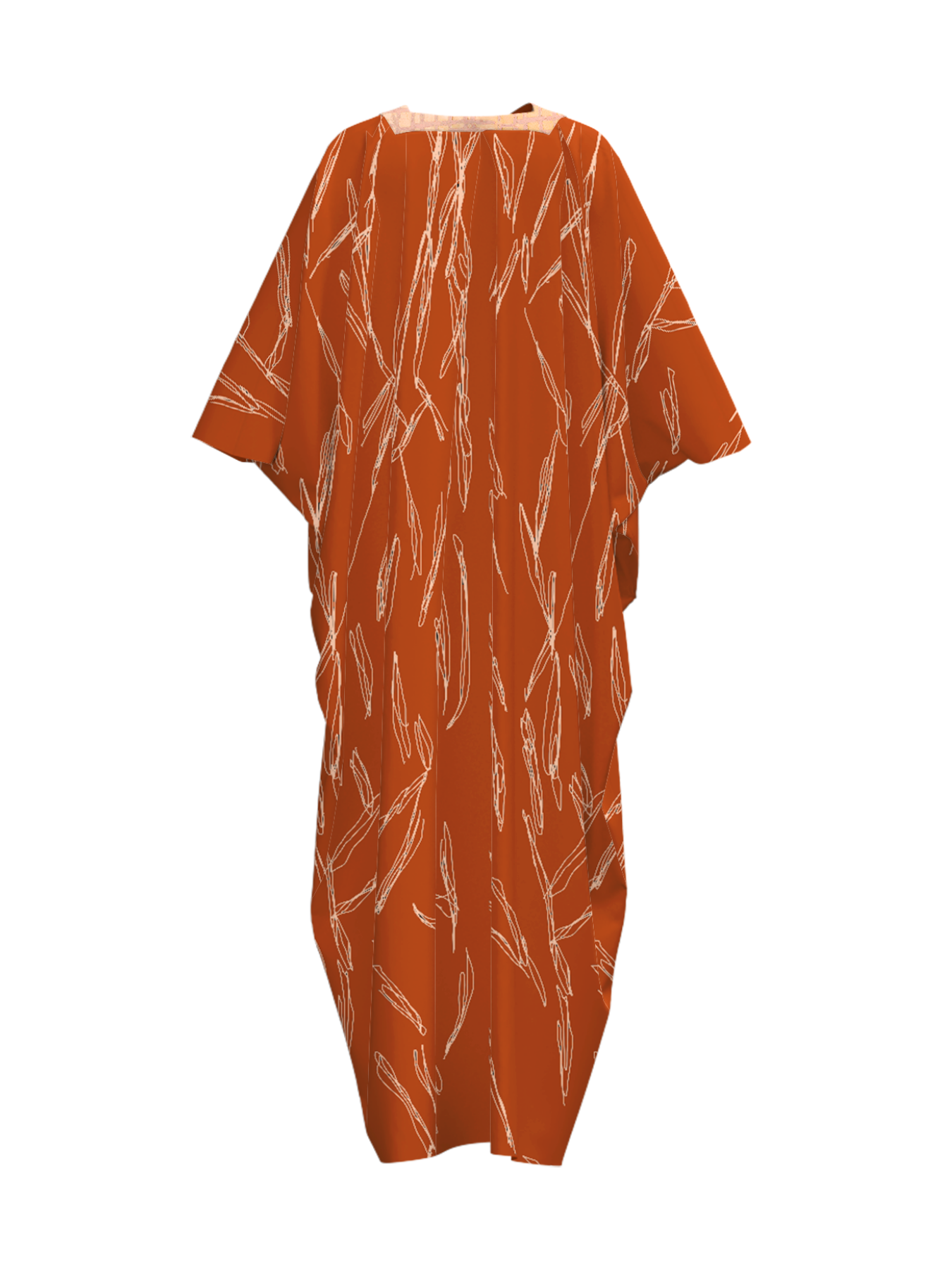 Madina Dress - Scribble Rust