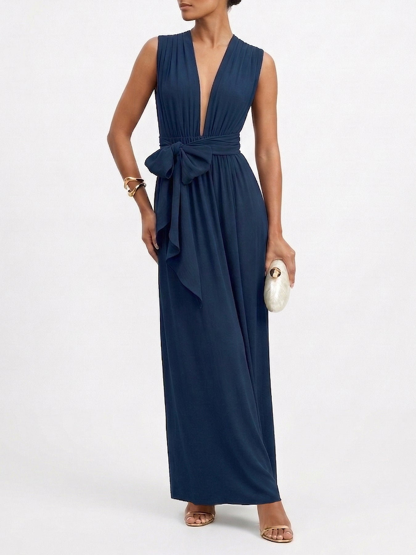 Mailys Dress - Solid Navy