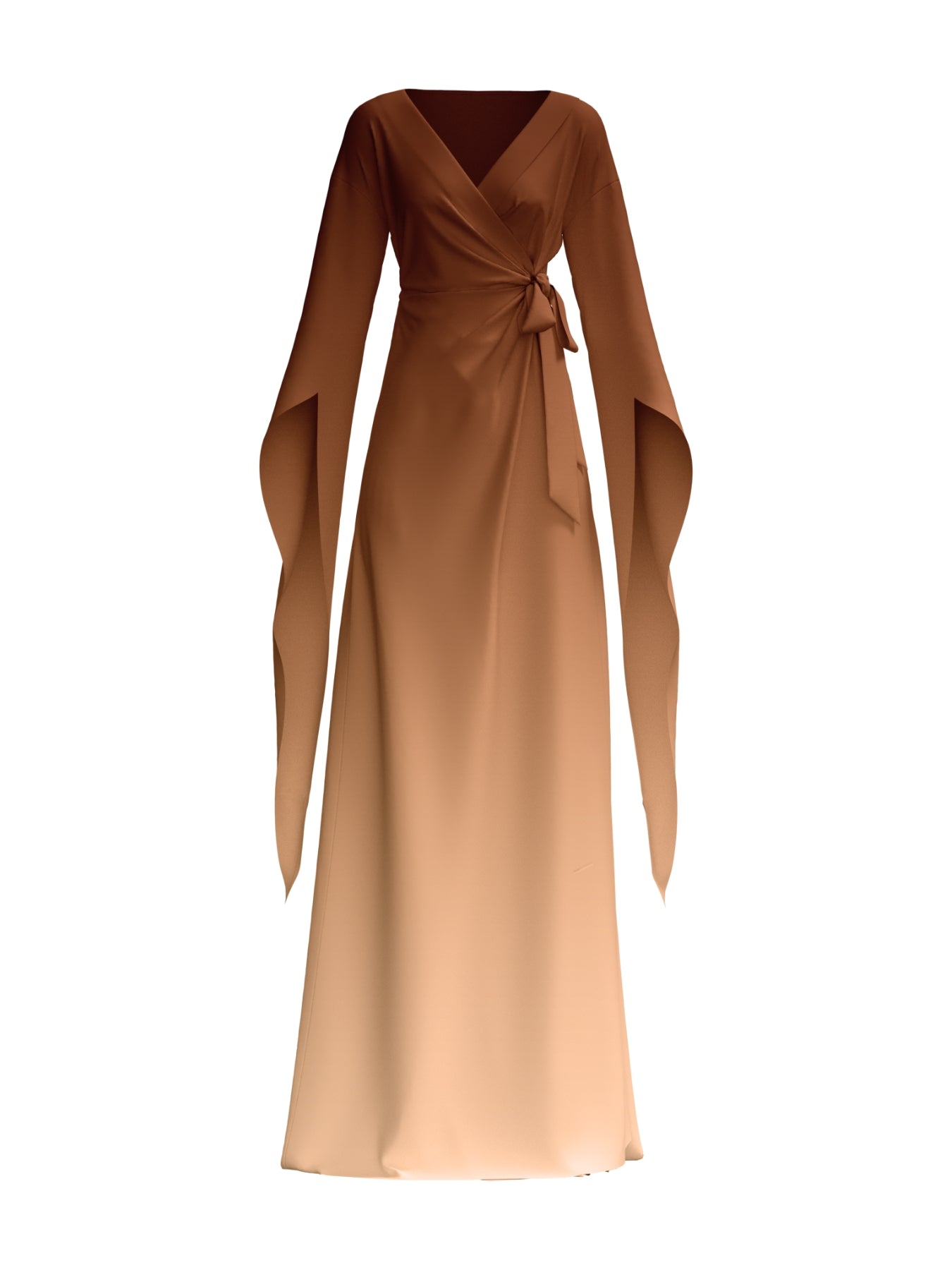 Maya FSC® Certified Viscose Dress – Ombra Brown