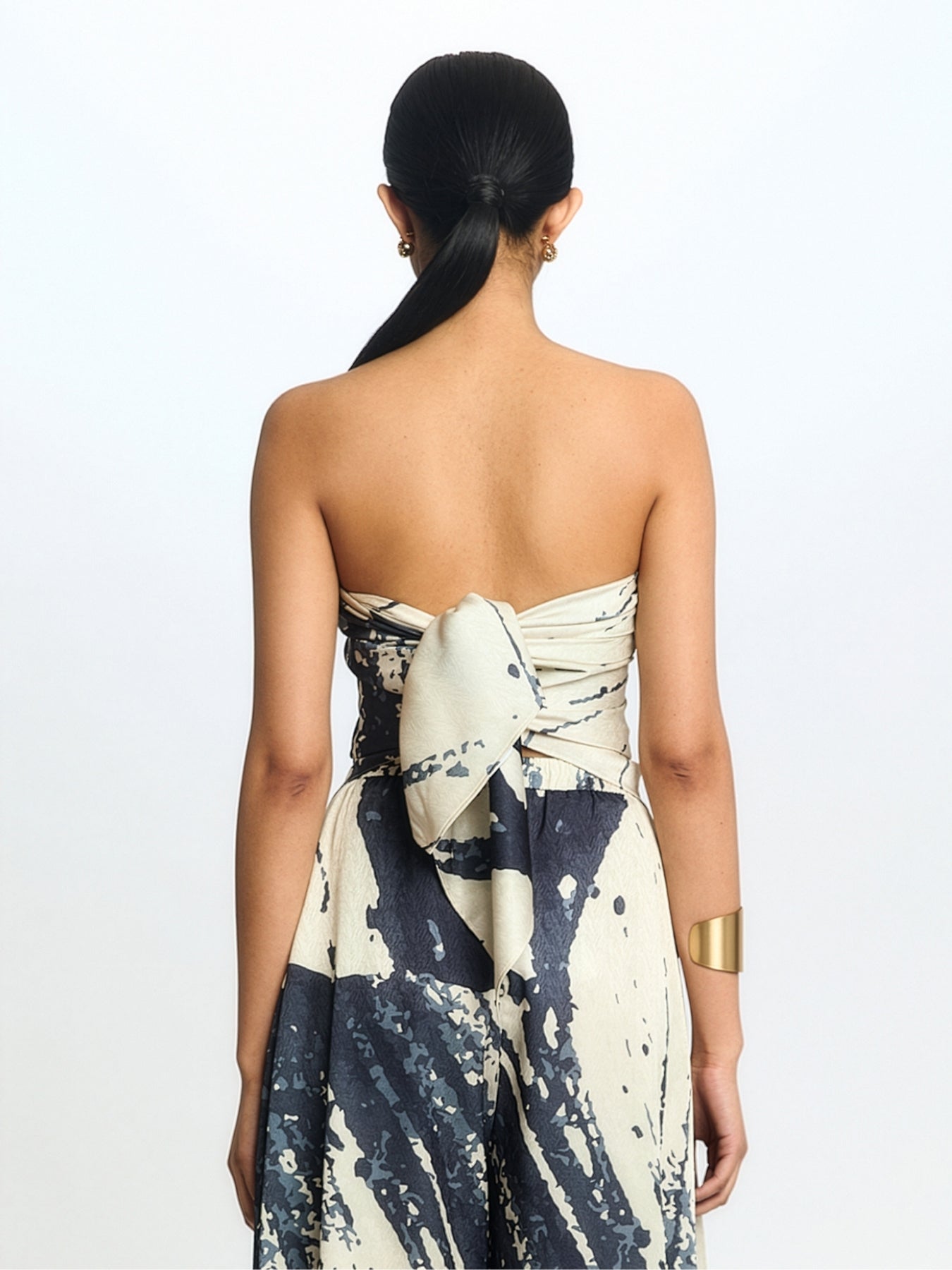 Moussor Scarf Top - Castle Hill Noir