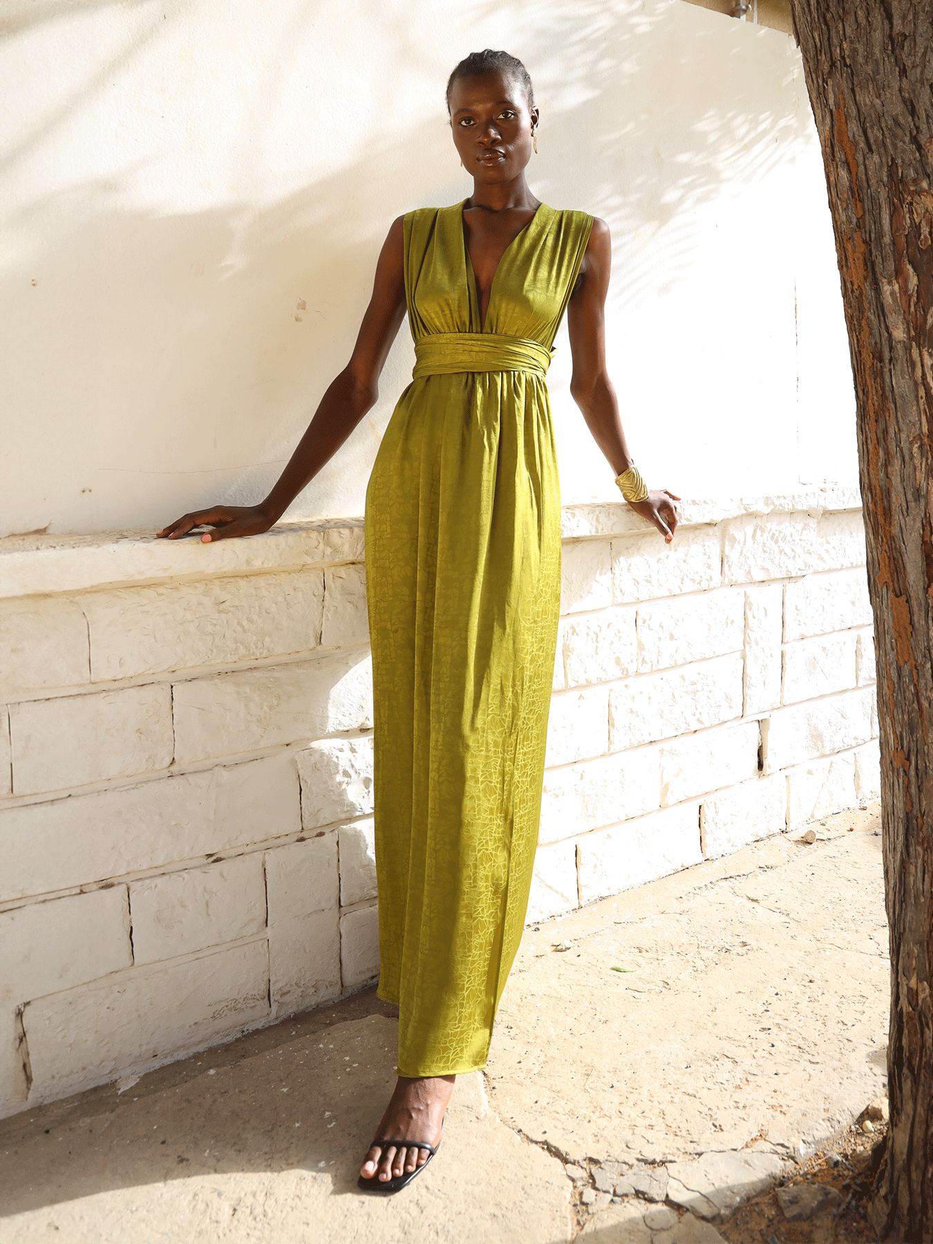 Mailys Dress - Ayel Olive XS (US 0 to US 2) / Yes = Enter Your Height Below Mailys Dress - Ayel Olive XS (US 0 to US 2) / Yes = Enter Your Height Below