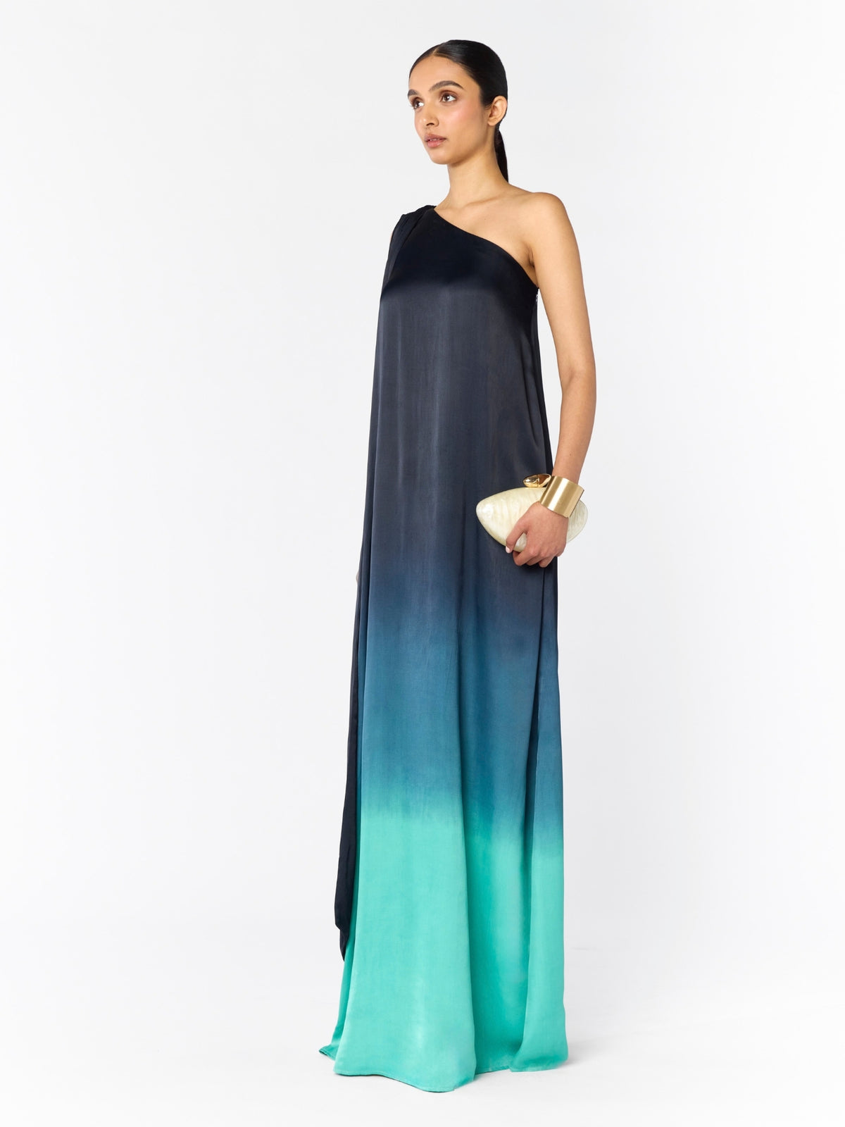 Raya FSC® Certified Viscose Dress - Ombra Blu