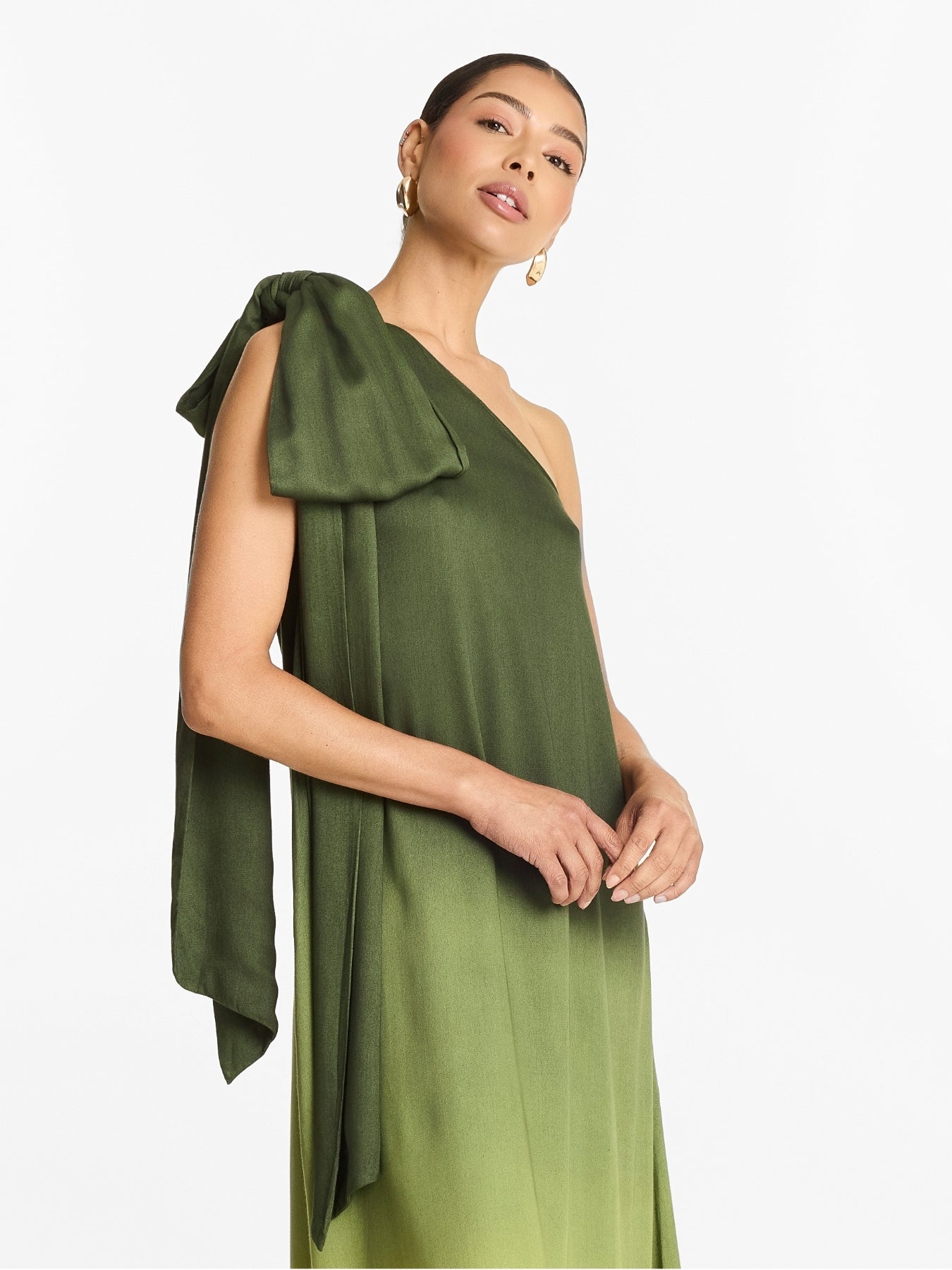 Raya FSC® Certified Viscose Dress - Ombra Olive