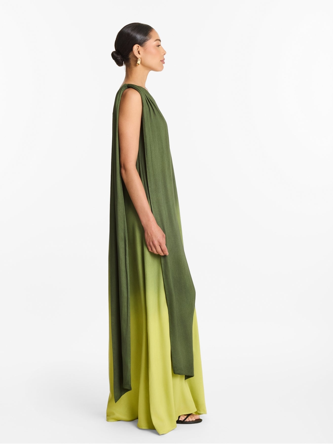Raya FSC® Certified Viscose Dress - Ombra Olive