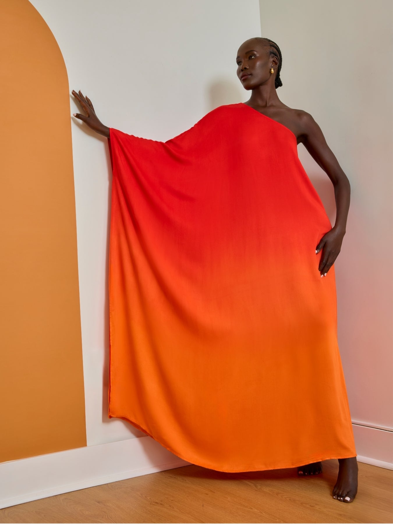 Satu FSC® Certified Viscose Dress - Ombra Sherbet