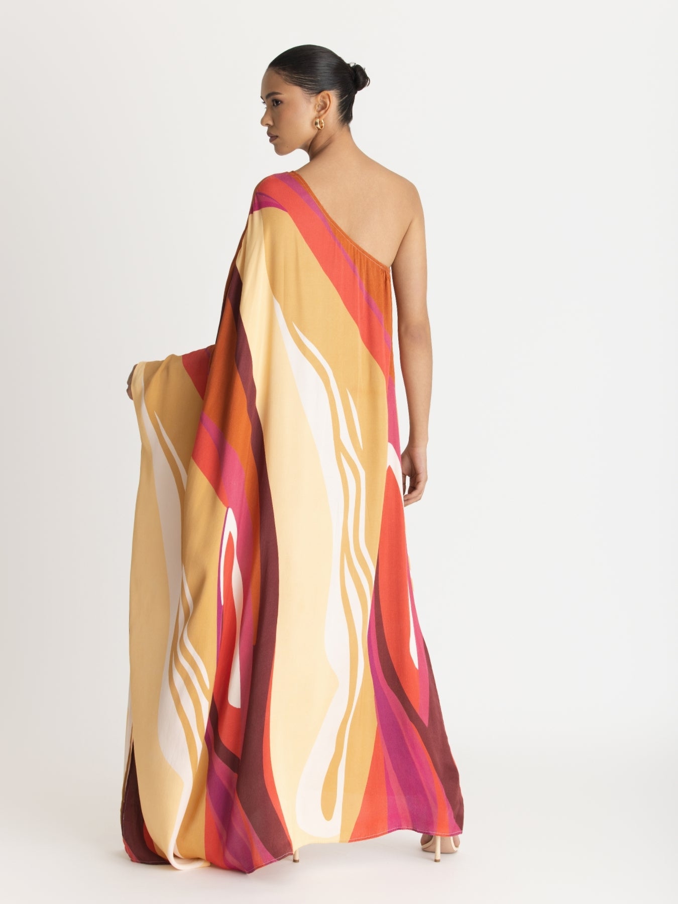 Satu FSC® Certified Viscose Dress – Ovia Orange