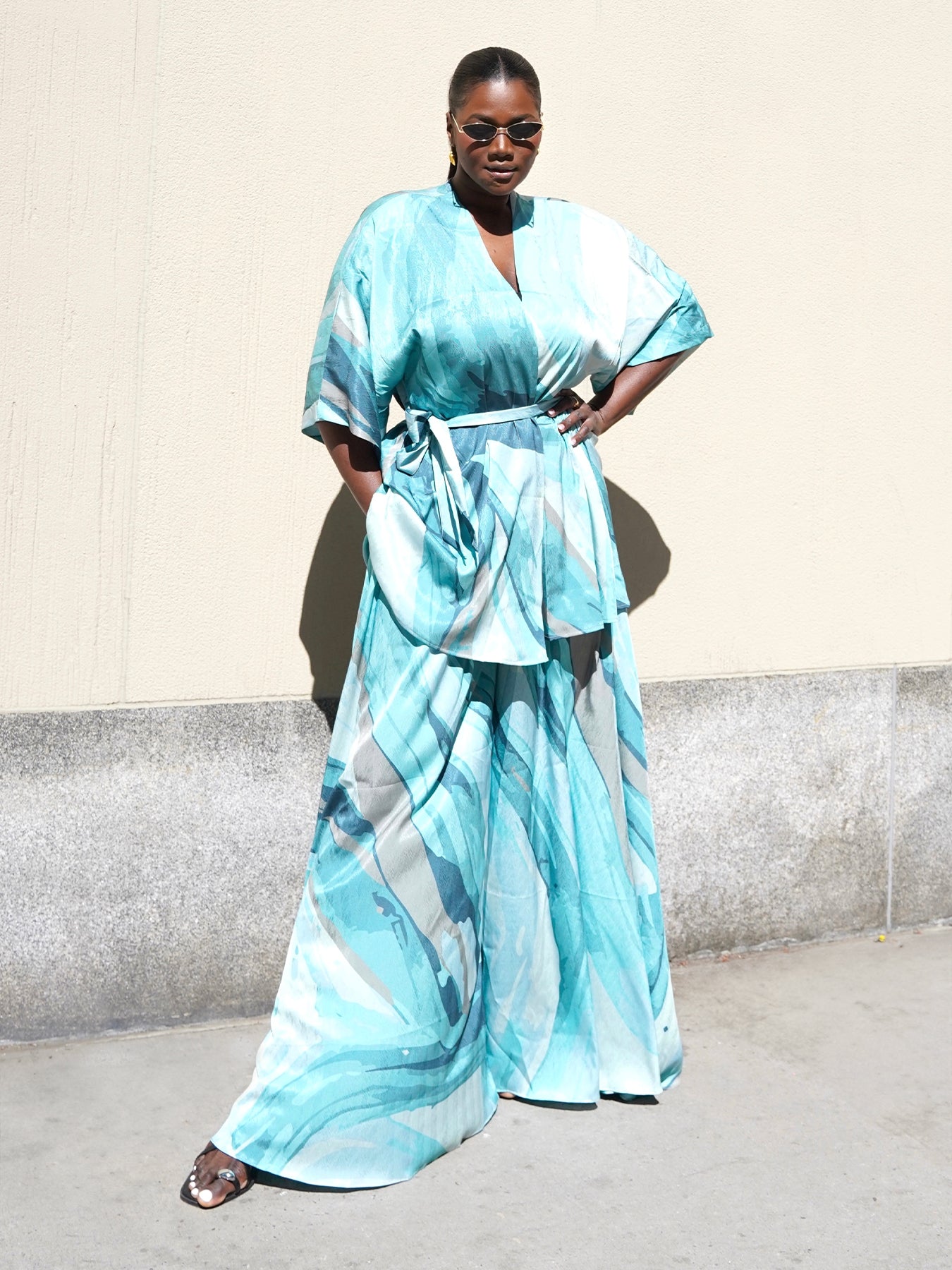 Mini Kimono - Aura Blu