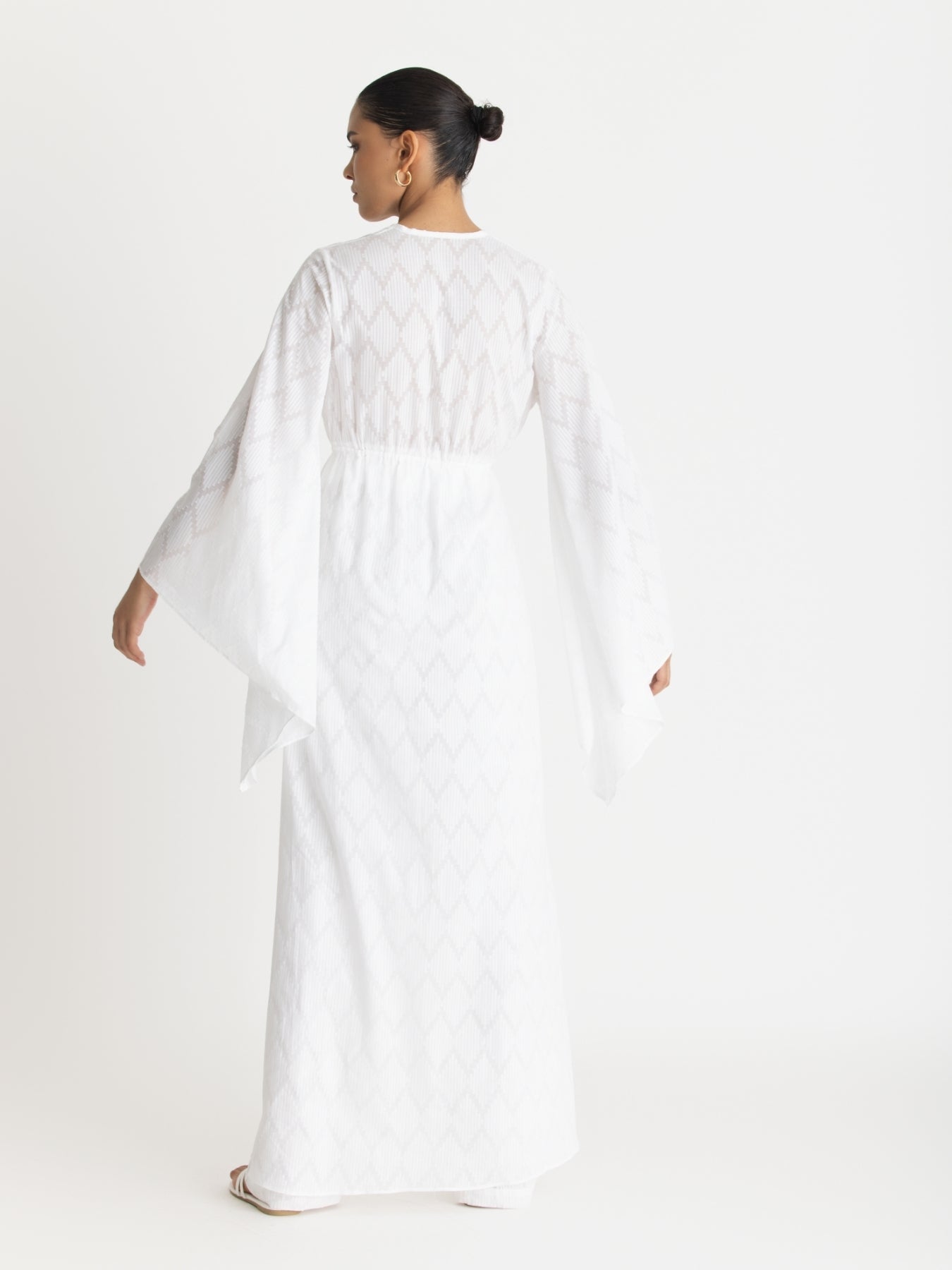 Sirene Cotton Kimono - Ondas Blanc