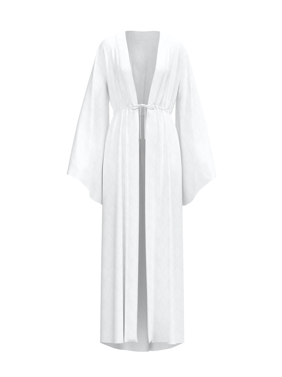 Sirene Cotton Kimono - Ondas Blanc