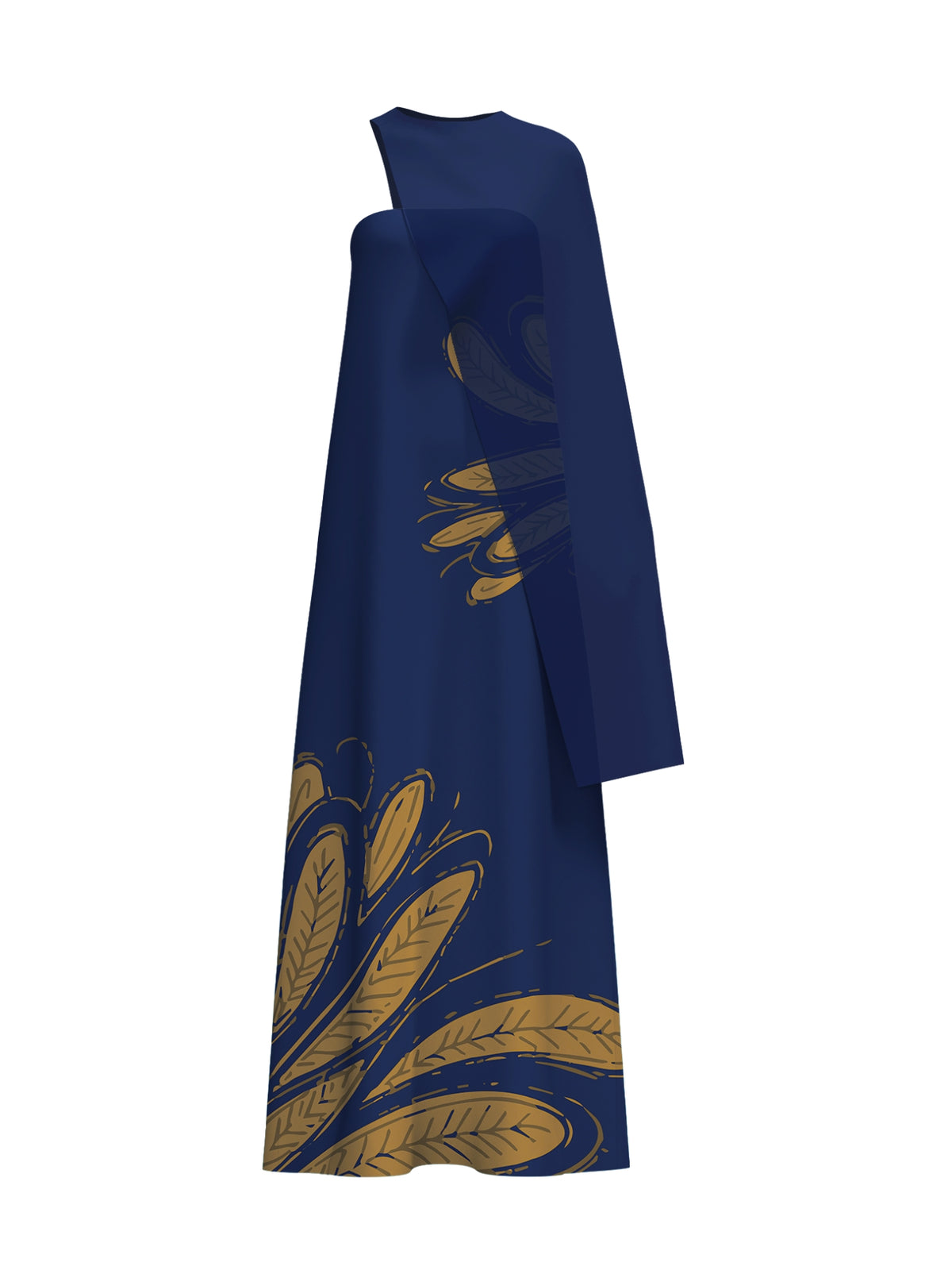 Tubi TWA FSC® Certified Viscose Dress - Fiura Navy