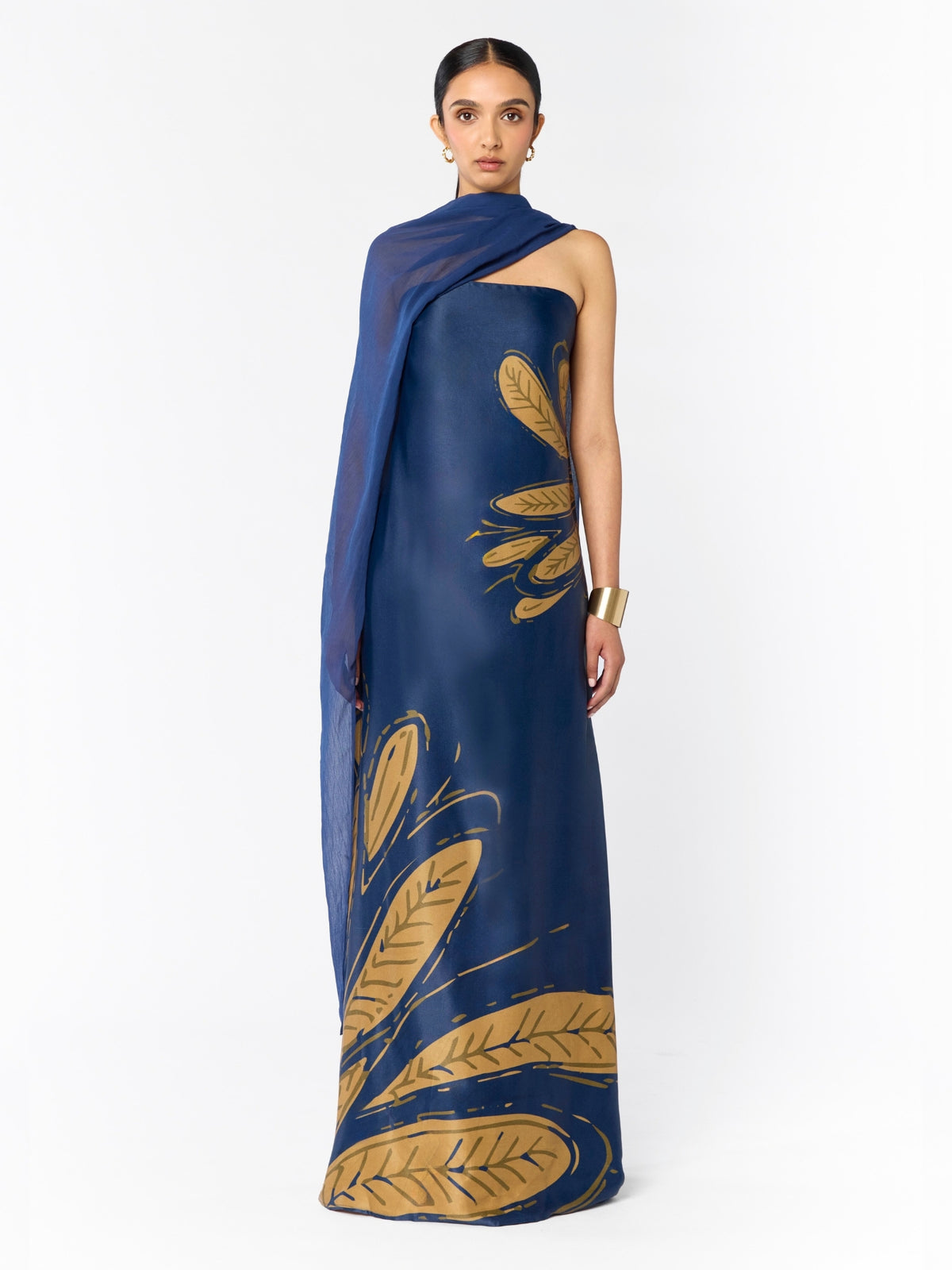 Tubi TWA FSC® Certified Viscose Dress - Fiura Navy