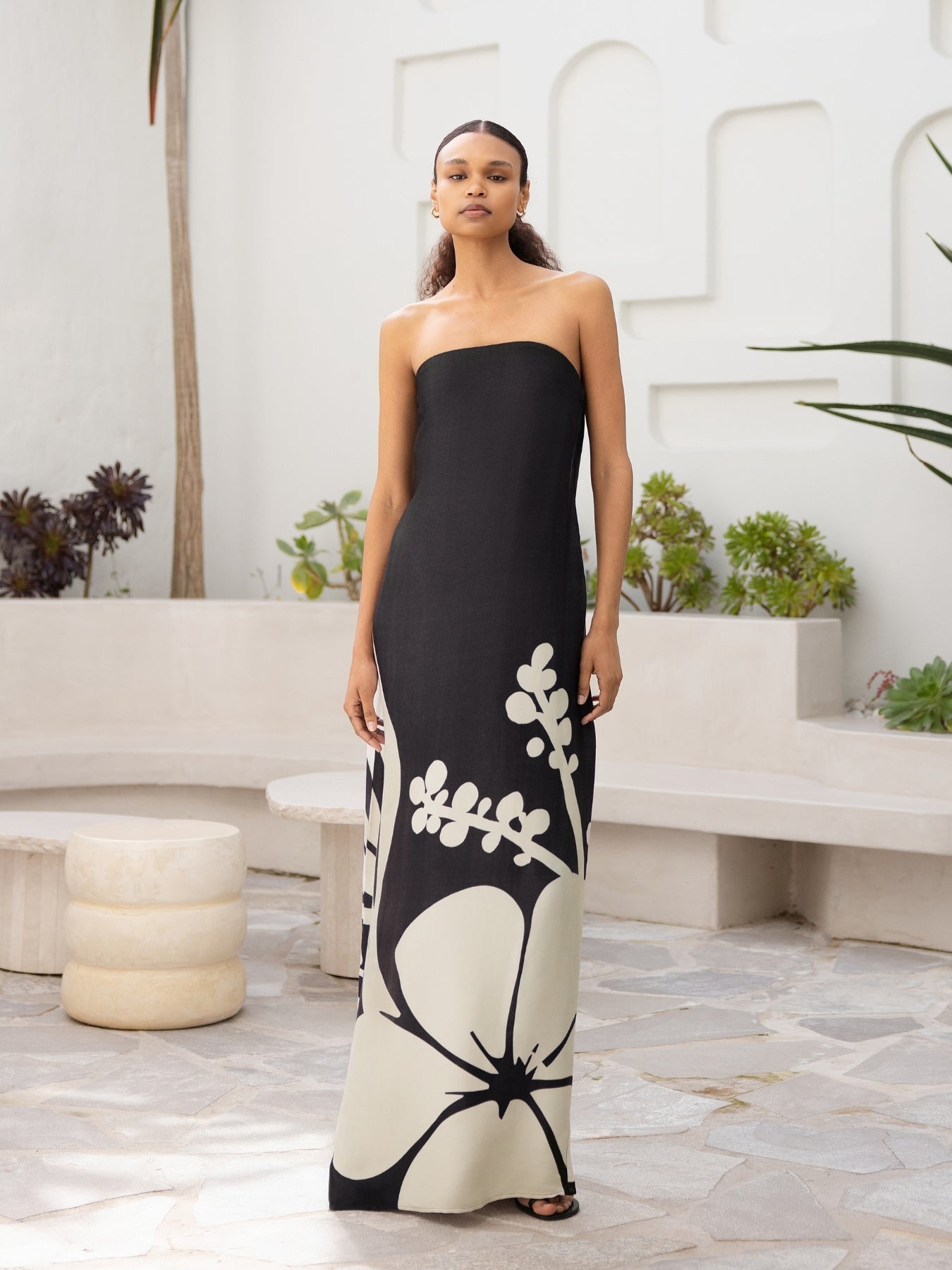 Tubi TWA FSC® Certified Viscose Dress - Ula Noir