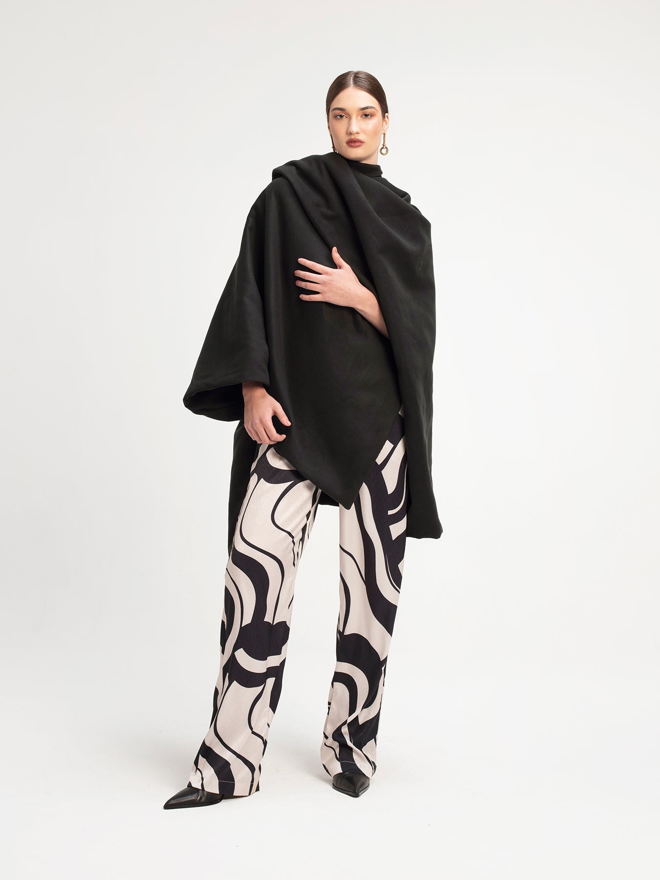 Wrap Cape - Solid Black