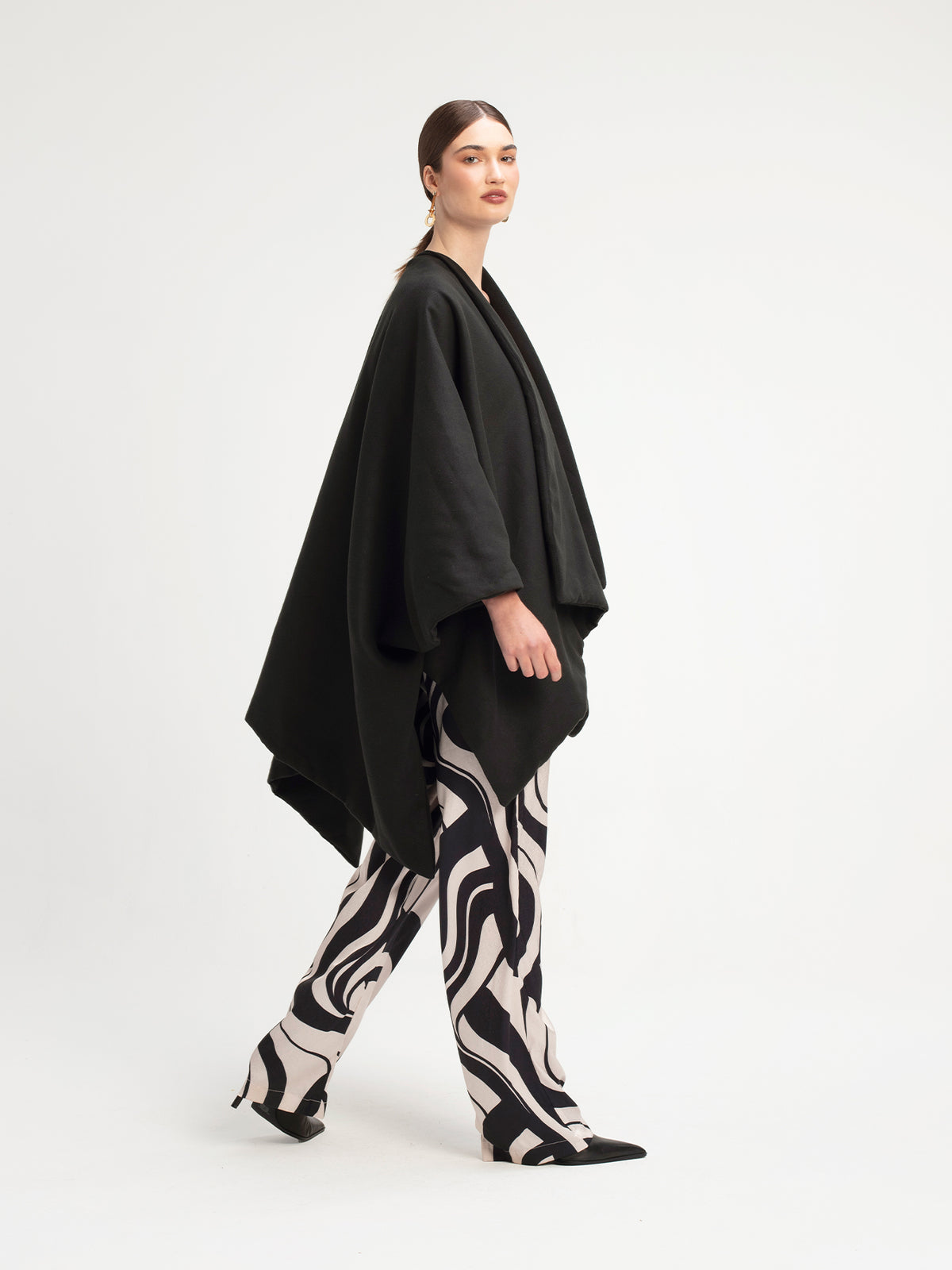 Wrap Cape - Solid Black