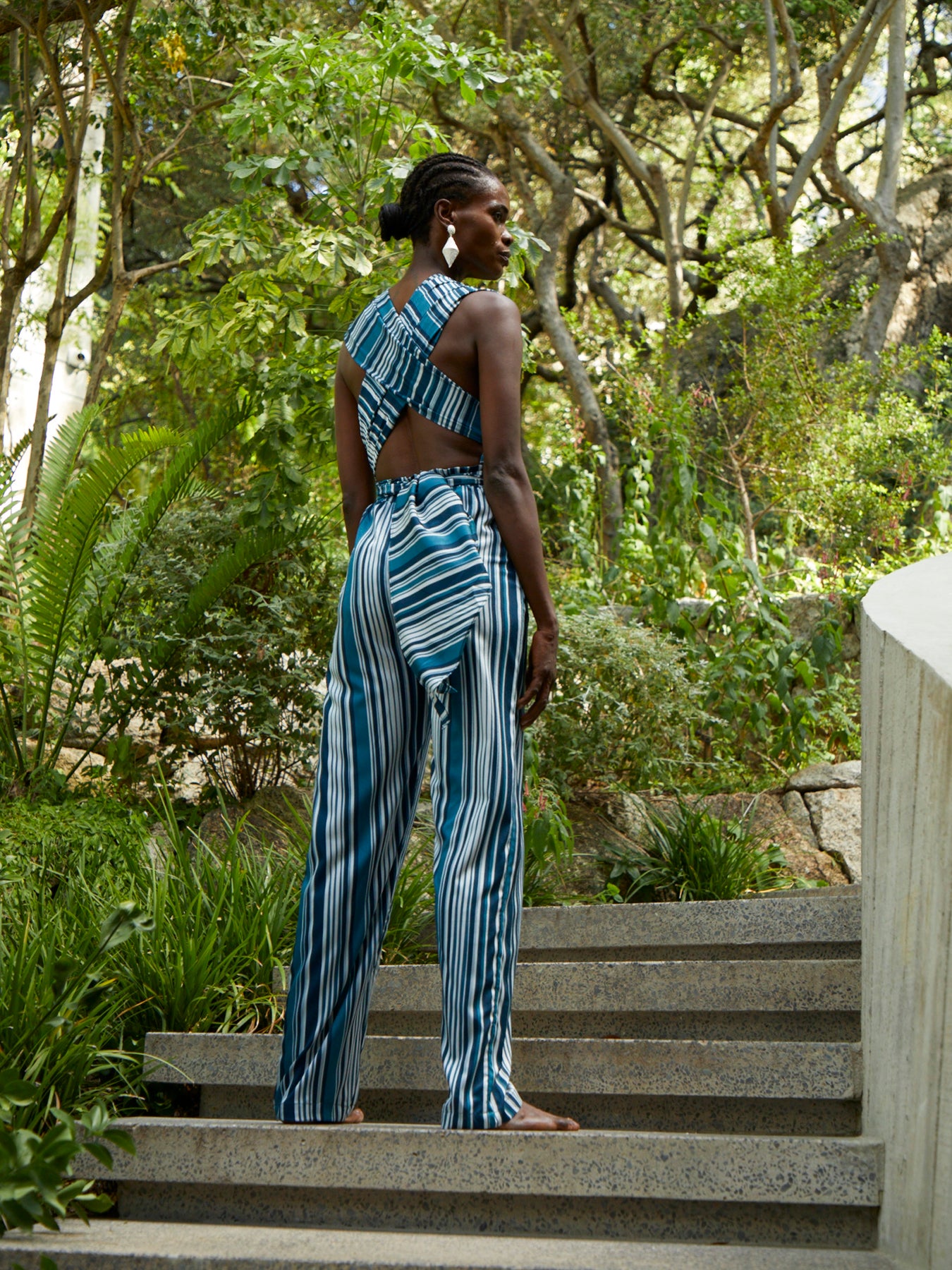 UMY Jumpsuit - Rayas Blu