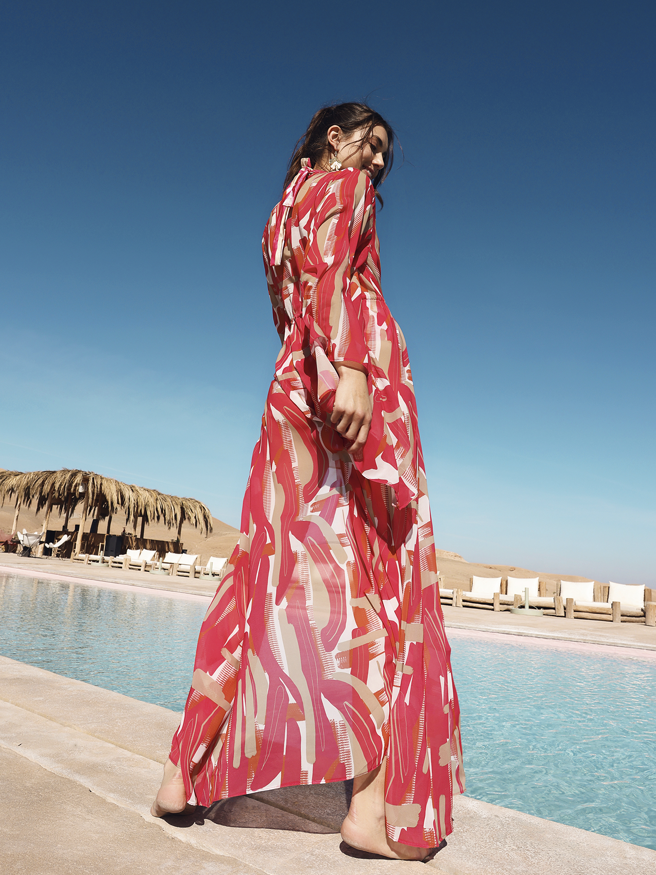Sirene Kimono - Abstract Rose