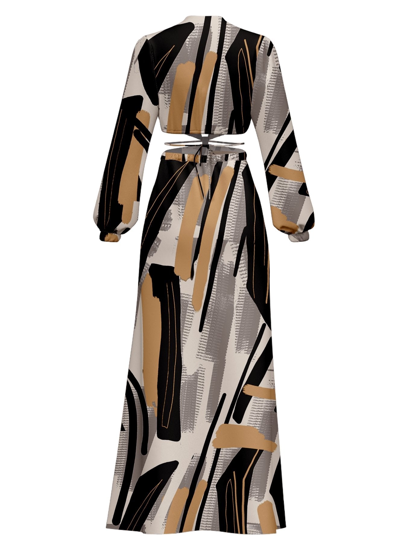Amal Dress - Abstract Noir - diarrablu