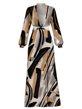 Amal Dress - Abstract Noir - diarrablu