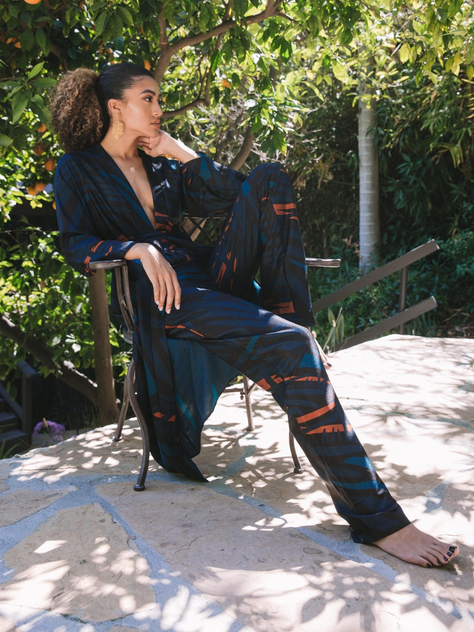 Leer Pants - Baol Teal - diarrablu