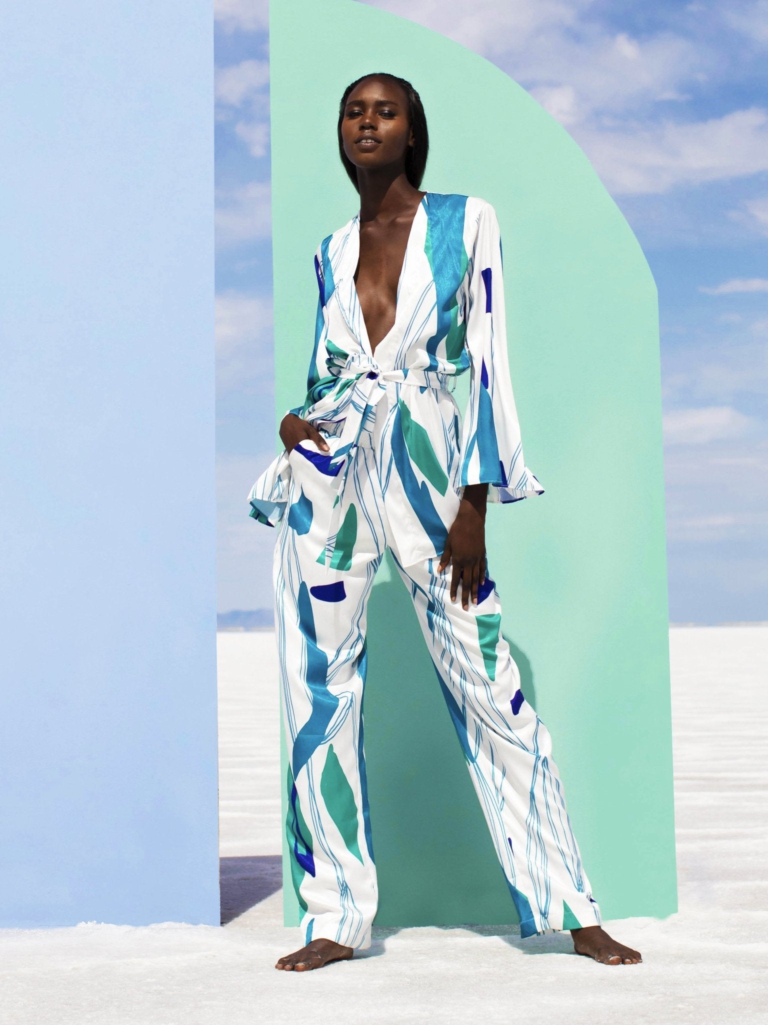 Leer Pants - Costa Blu - diarrablu