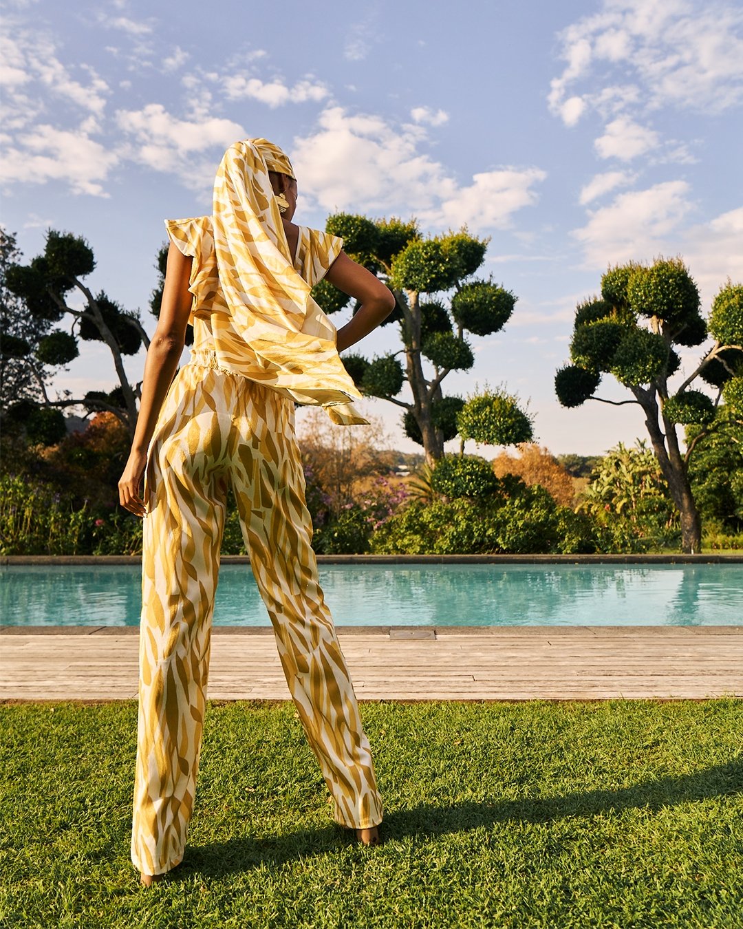 Leer Pants - Jardin Mustard - diarrablu