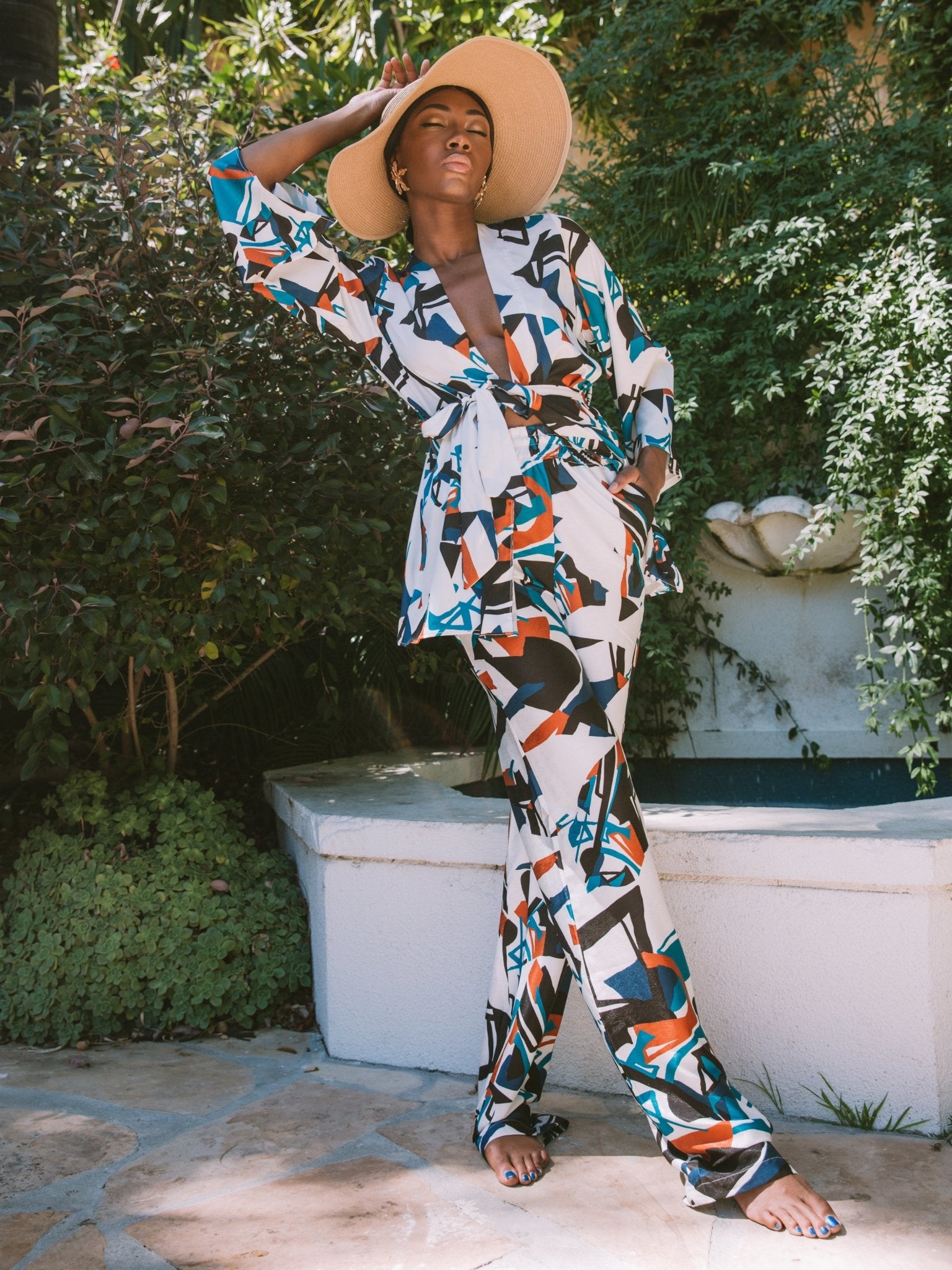 Leer Pants - Ndar White - diarrablu