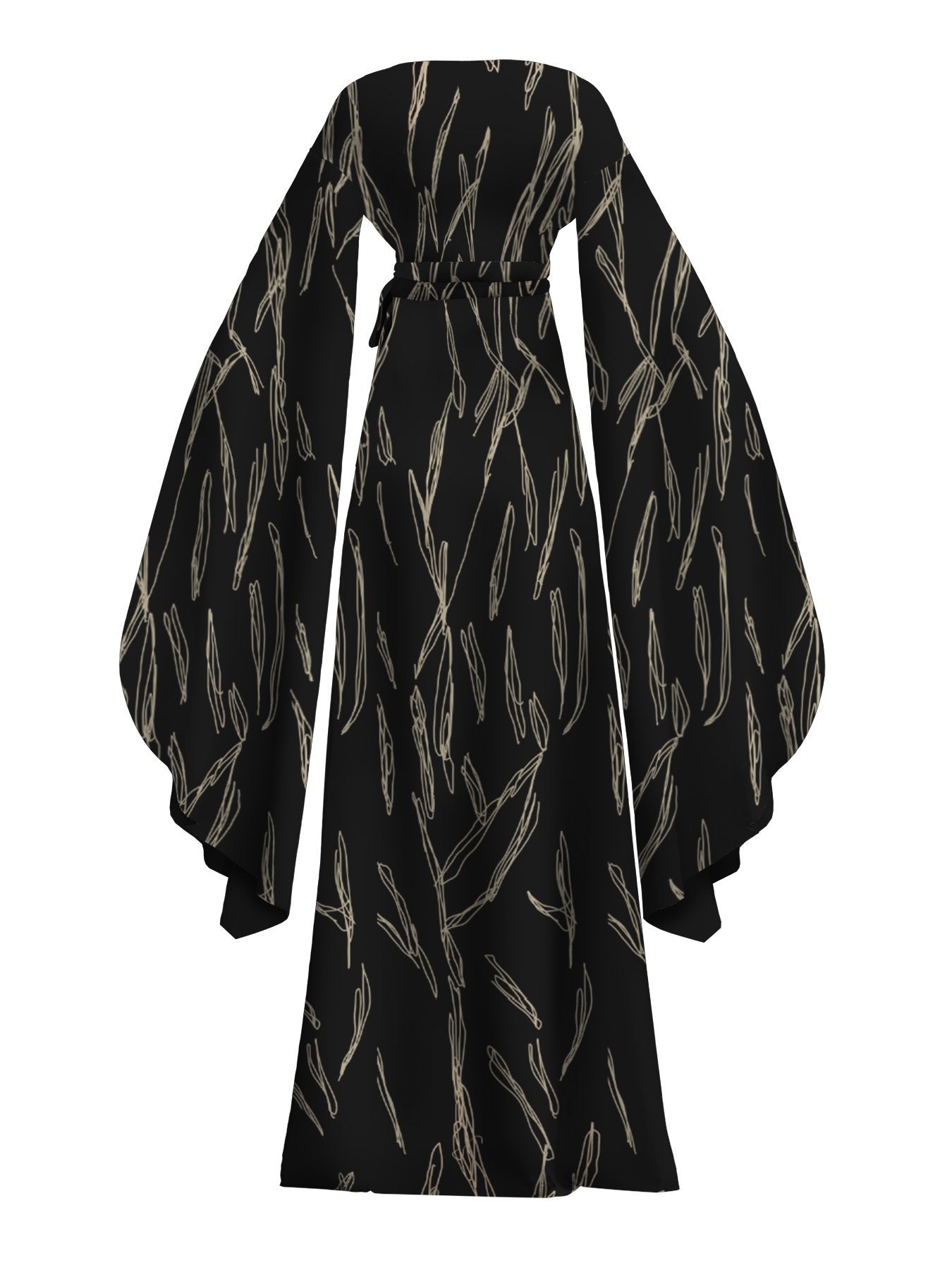 Maya Dress - Scribble Noir - diarrablu